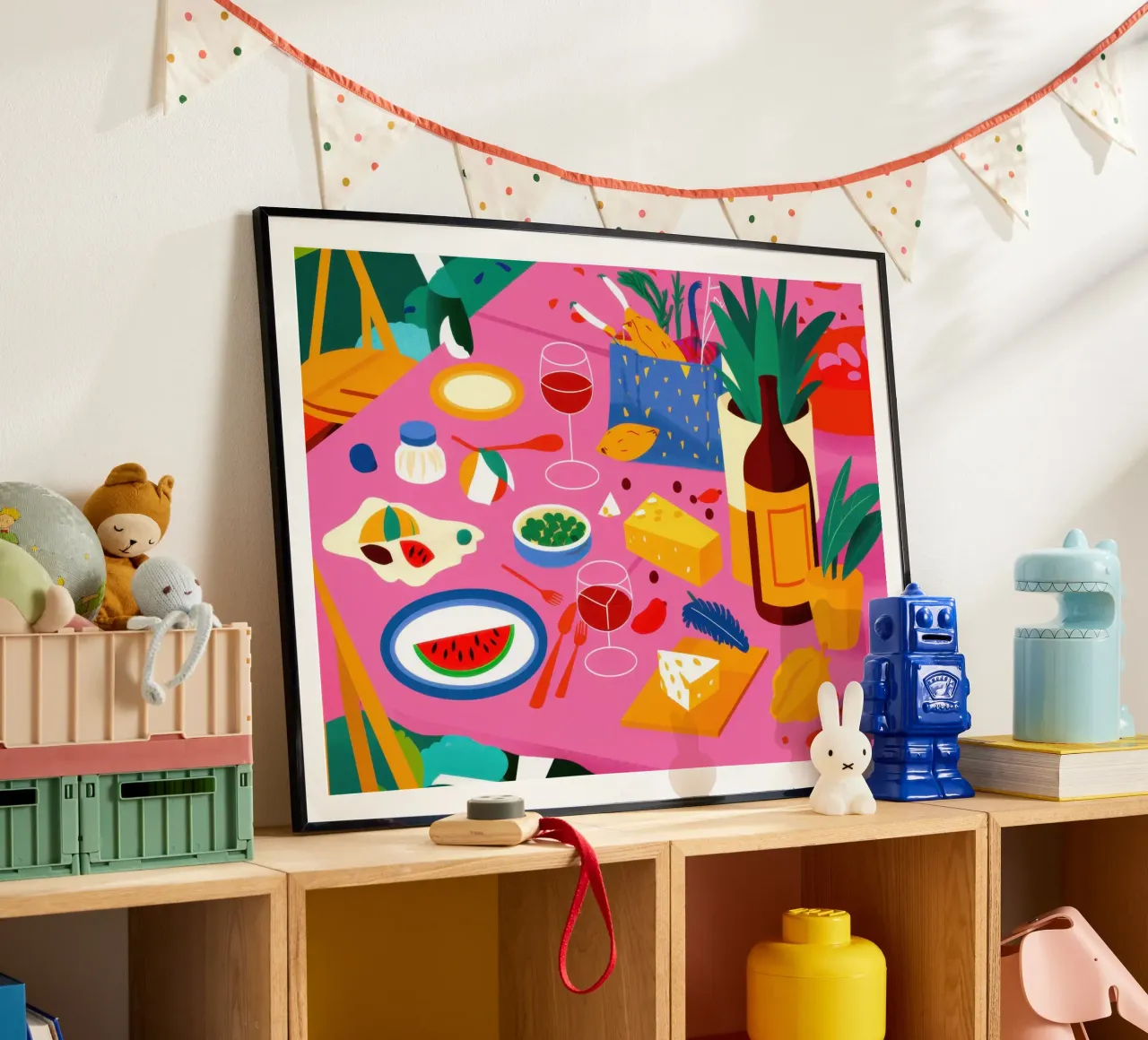 Picnic cromatico diffuso poster da Moon Revolver
