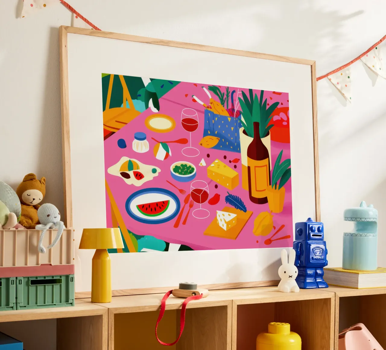 Picnic cromatico diffuso poster da Moon Revolver