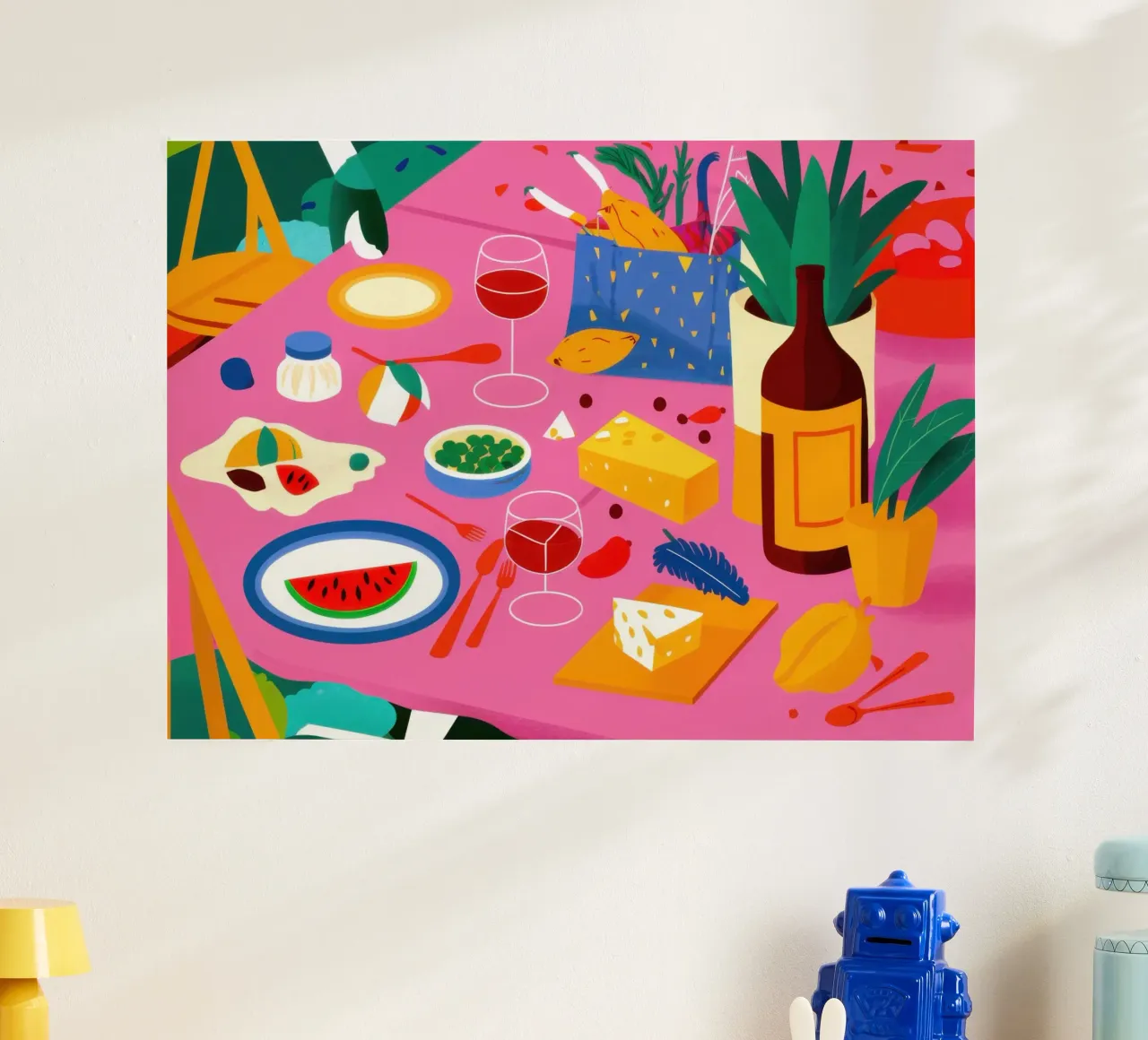 Picnic cromatico diffuso poster da Moon Revolver