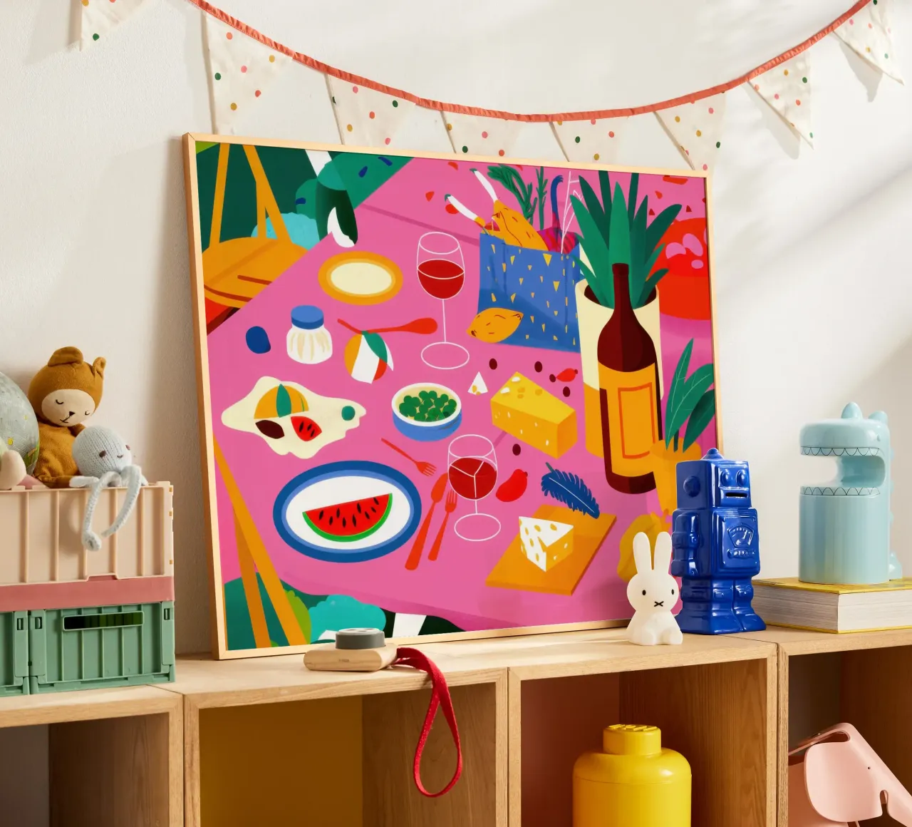Picnic cromatico diffuso poster da Moon Revolver