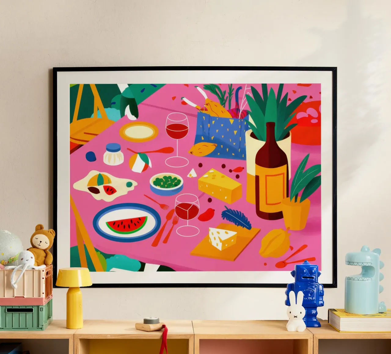 Picnic cromatico diffuso poster da Moon Revolver