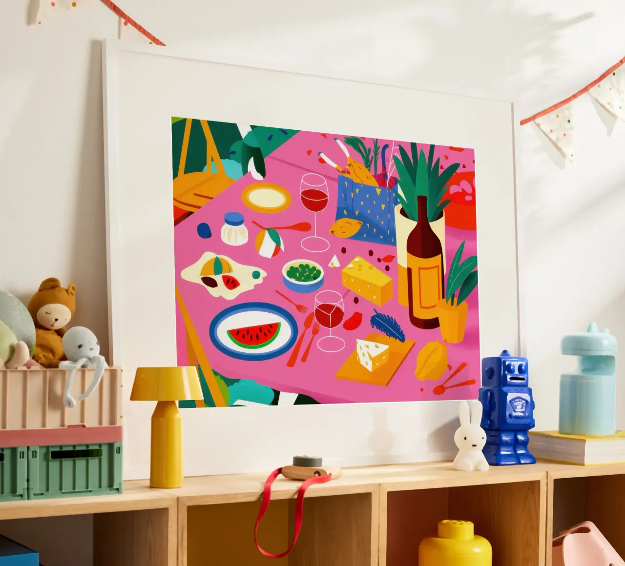 Picnic cromatico diffuso poster da Moon Revolver