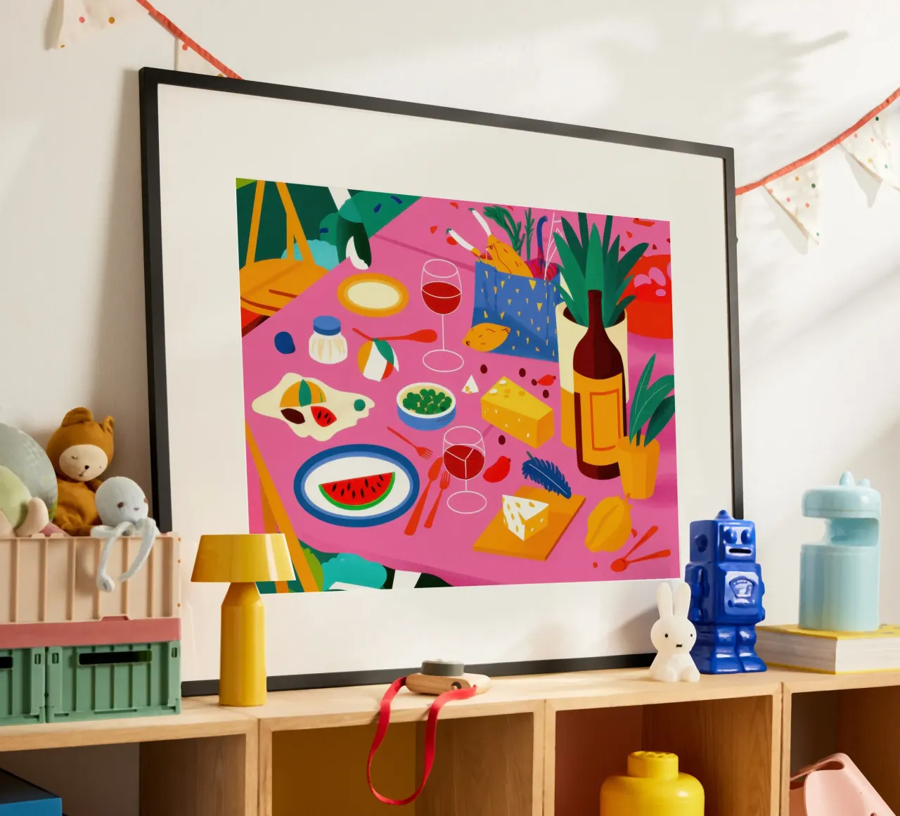 Picnic cromatico diffuso poster da Moon Revolver