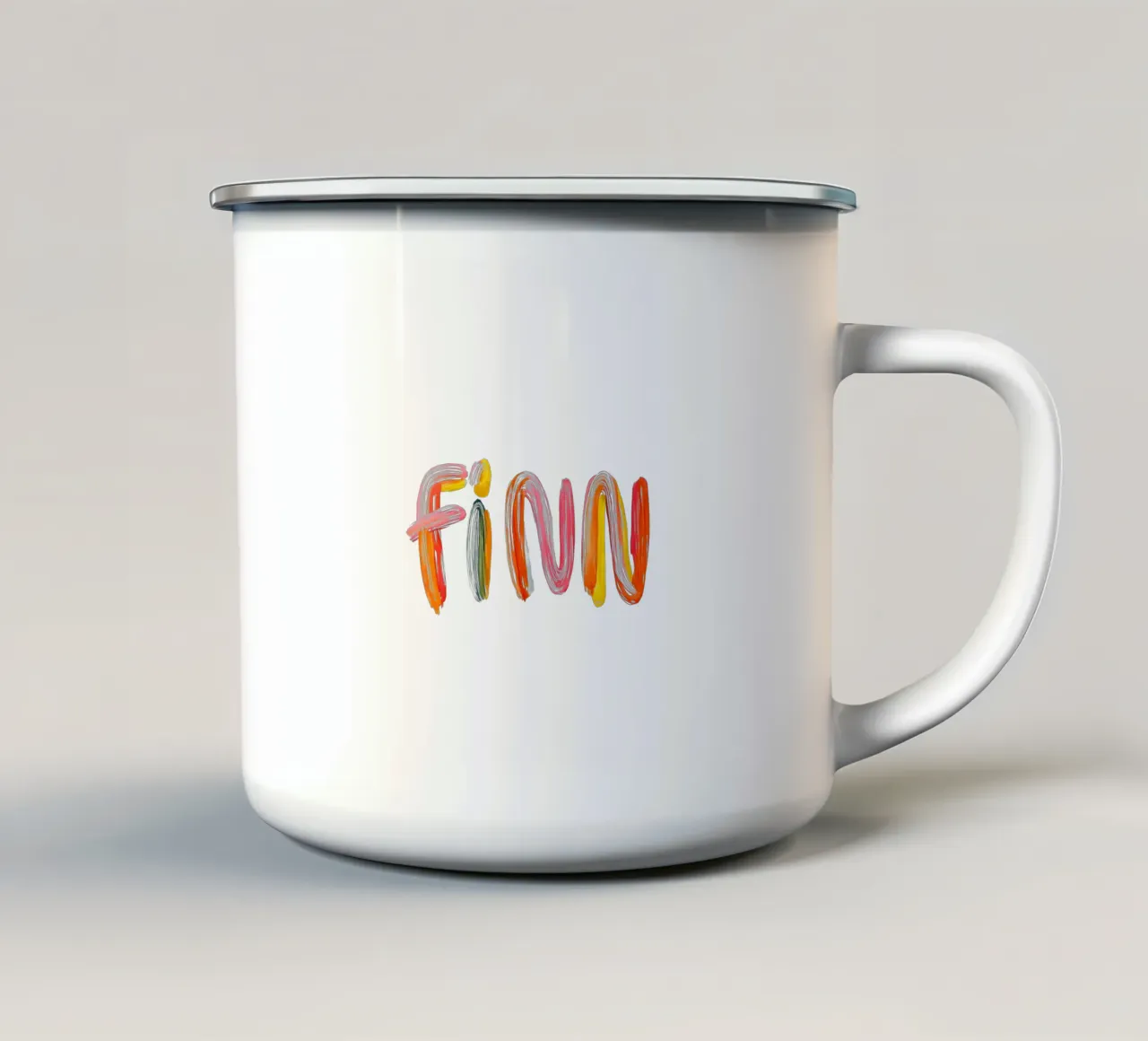 Finn tazza in smalto da Giggly Colors