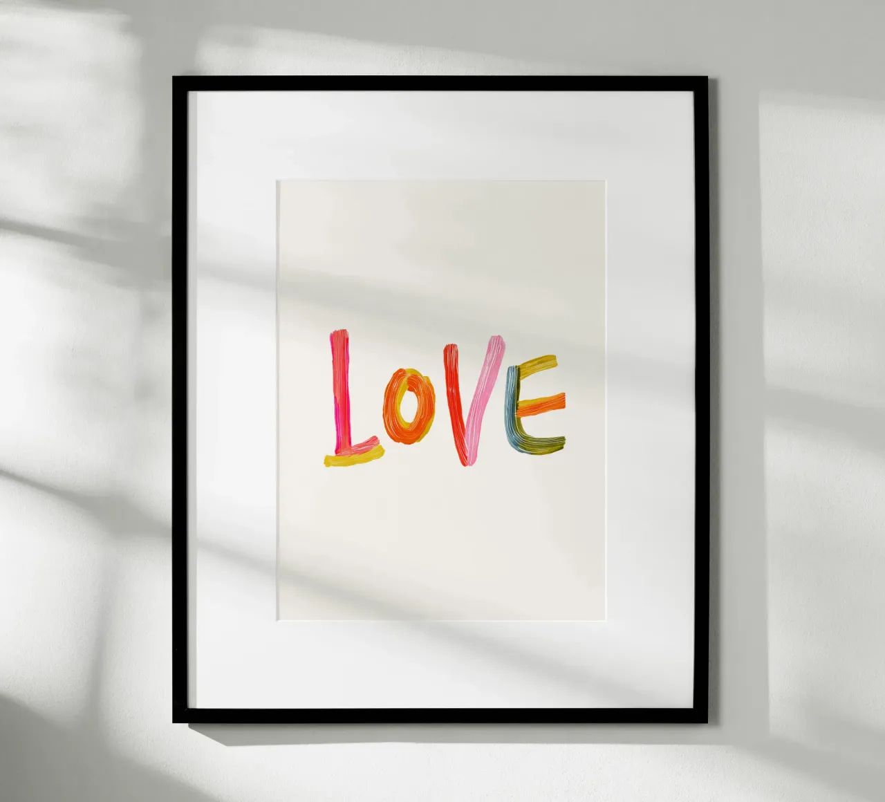 L'amore poster con telaio in plastica da Giggly Colors