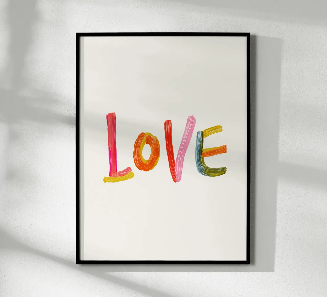 L'amore poster con telaio in plastica da Giggly Colors