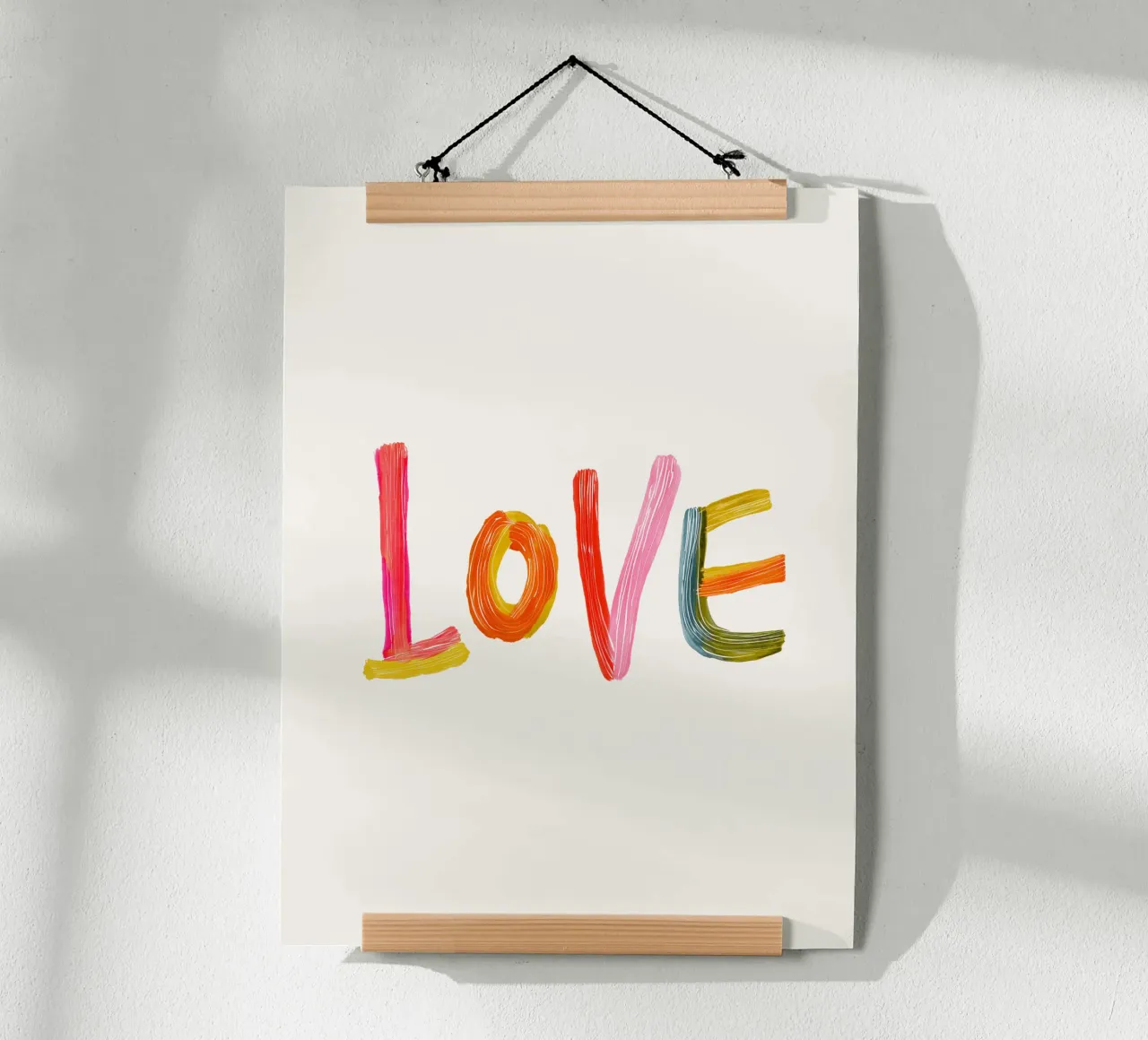 L'amore poster con telaio in plastica da Giggly Colors