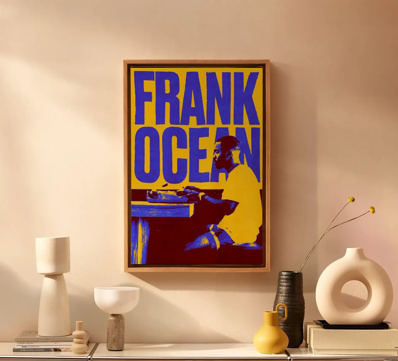 Grunge Frank Ocean R&B tela con Cornice a cassetta da imstildreaming