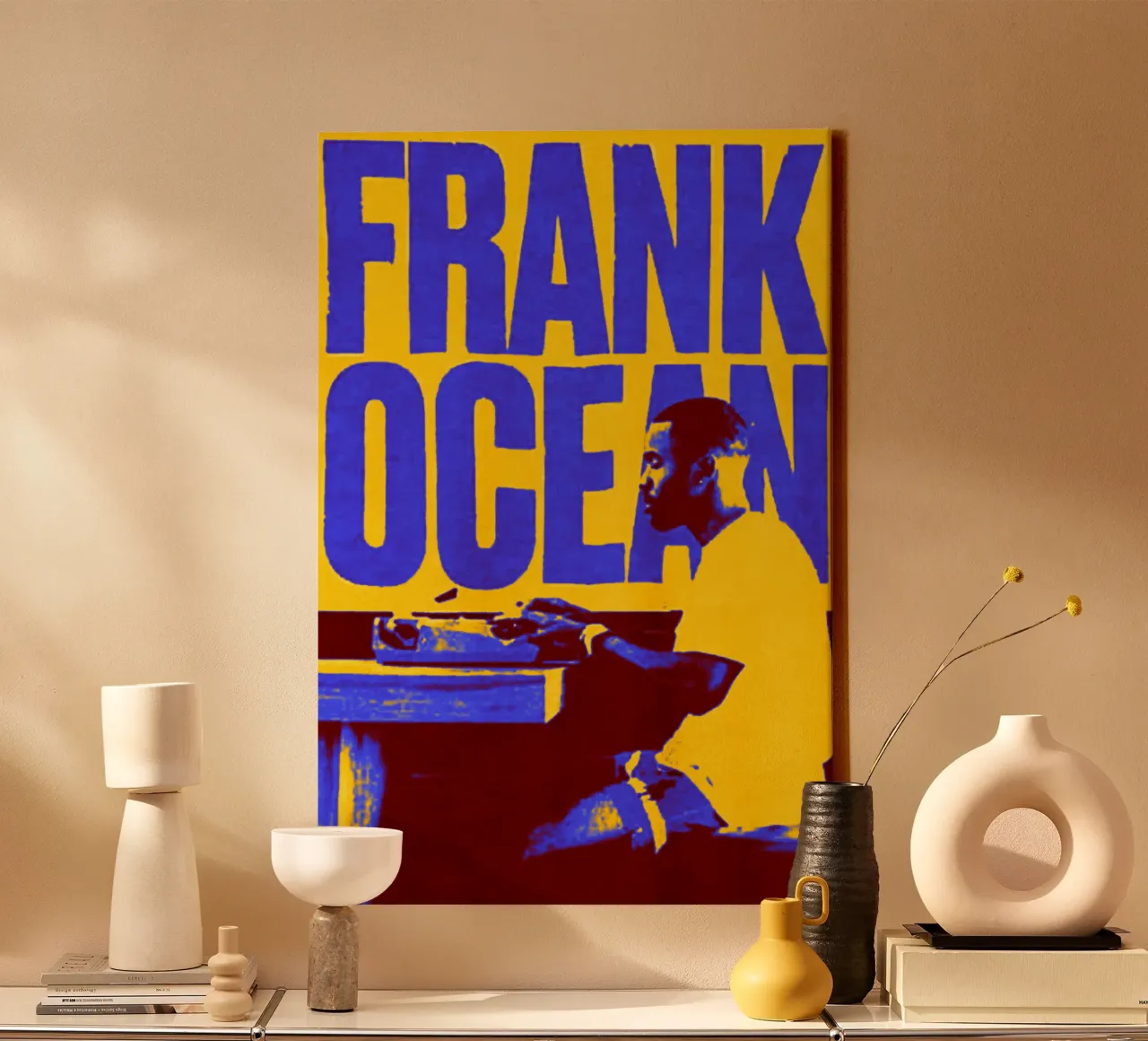 Grunge Frank Ocean R&B tela con Cornice a cassetta da imstildreaming