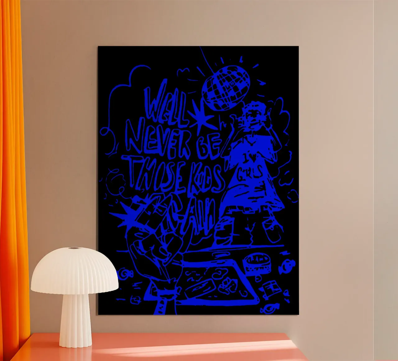 Frank ocean ALternatif poster con telaio in alluminio da imstildreaming