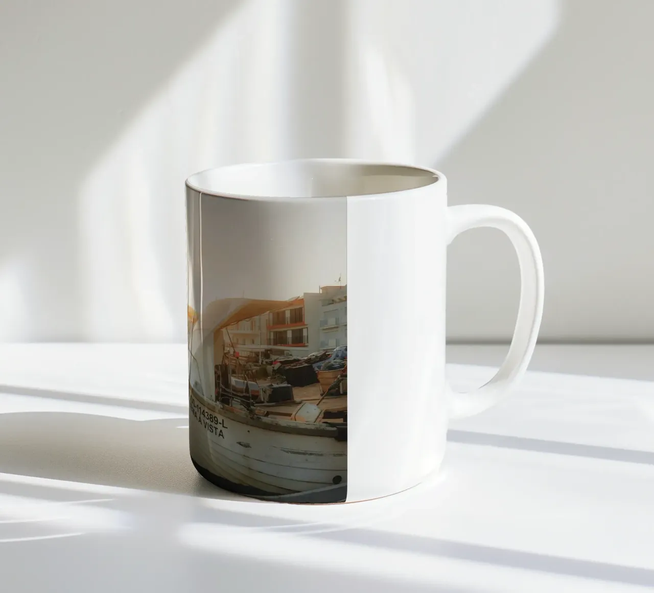 Golden Hour at Salema Beach tazza in ceramica da Thilo Grøsch