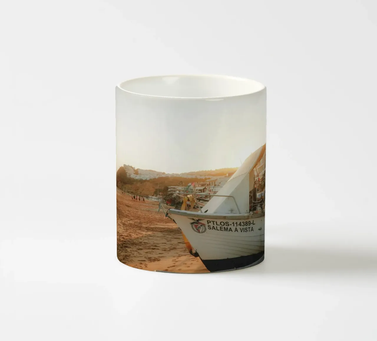 Golden Hour at Salema Beach tazza in ceramica da Thilo Grøsch