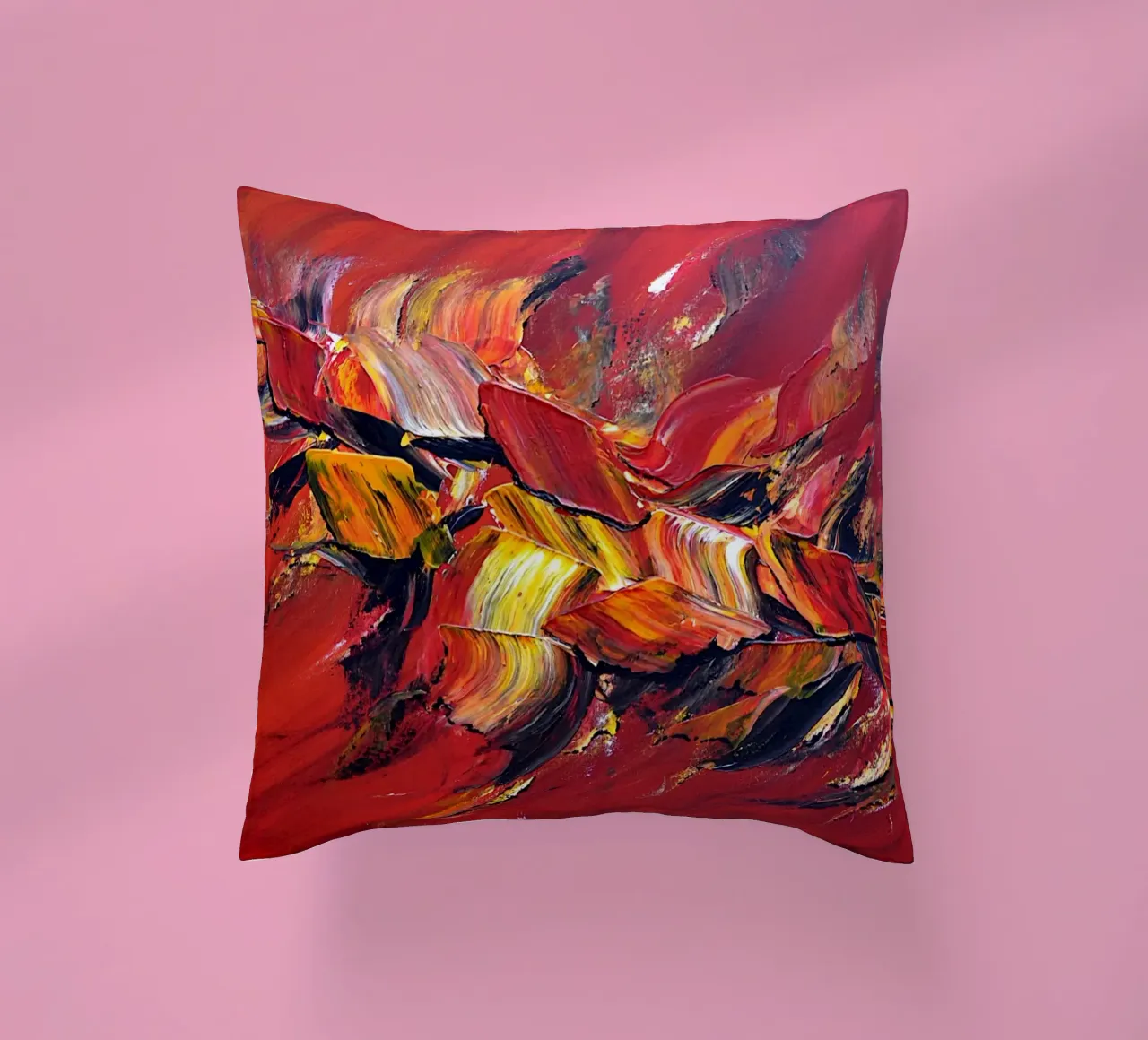 L'uccello di fuoco cuscino da Thierry Vobmann Abstract painting