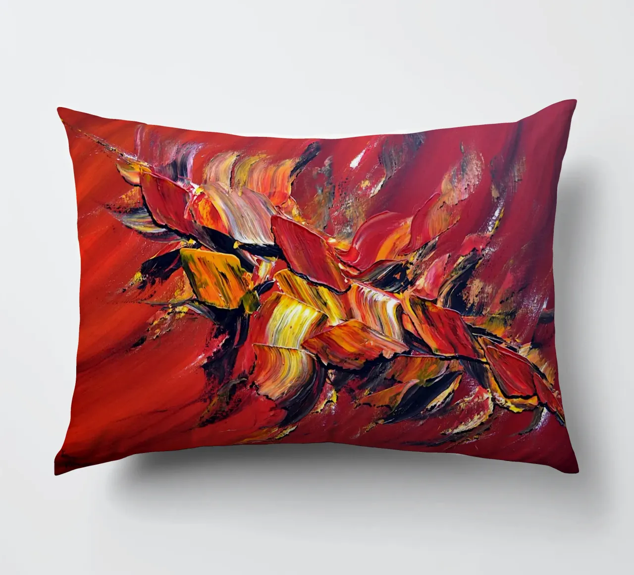 L'uccello di fuoco cuscino da Thierry Vobmann Abstract painting