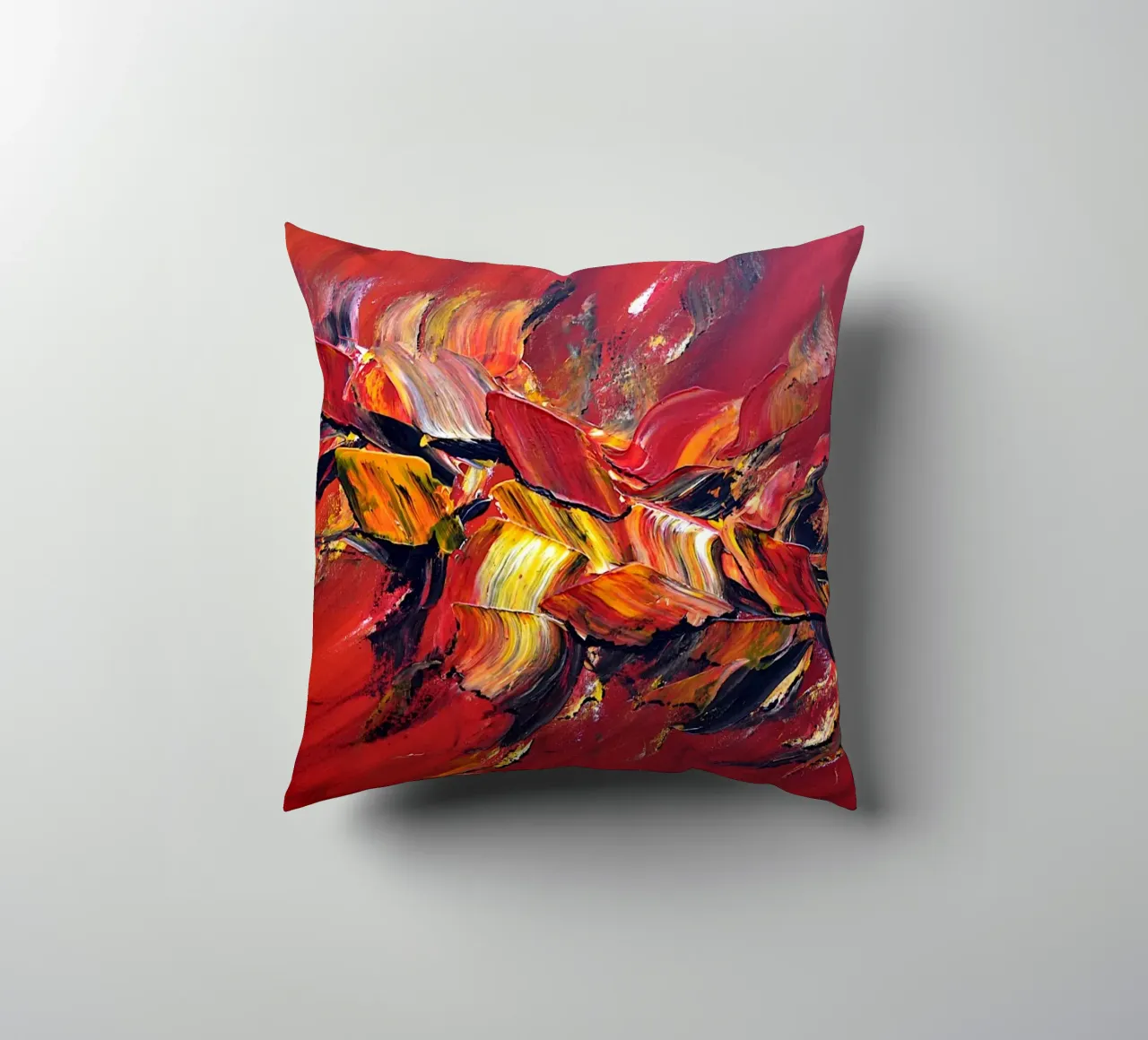 L'uccello di fuoco cuscino da Thierry Vobmann Abstract painting