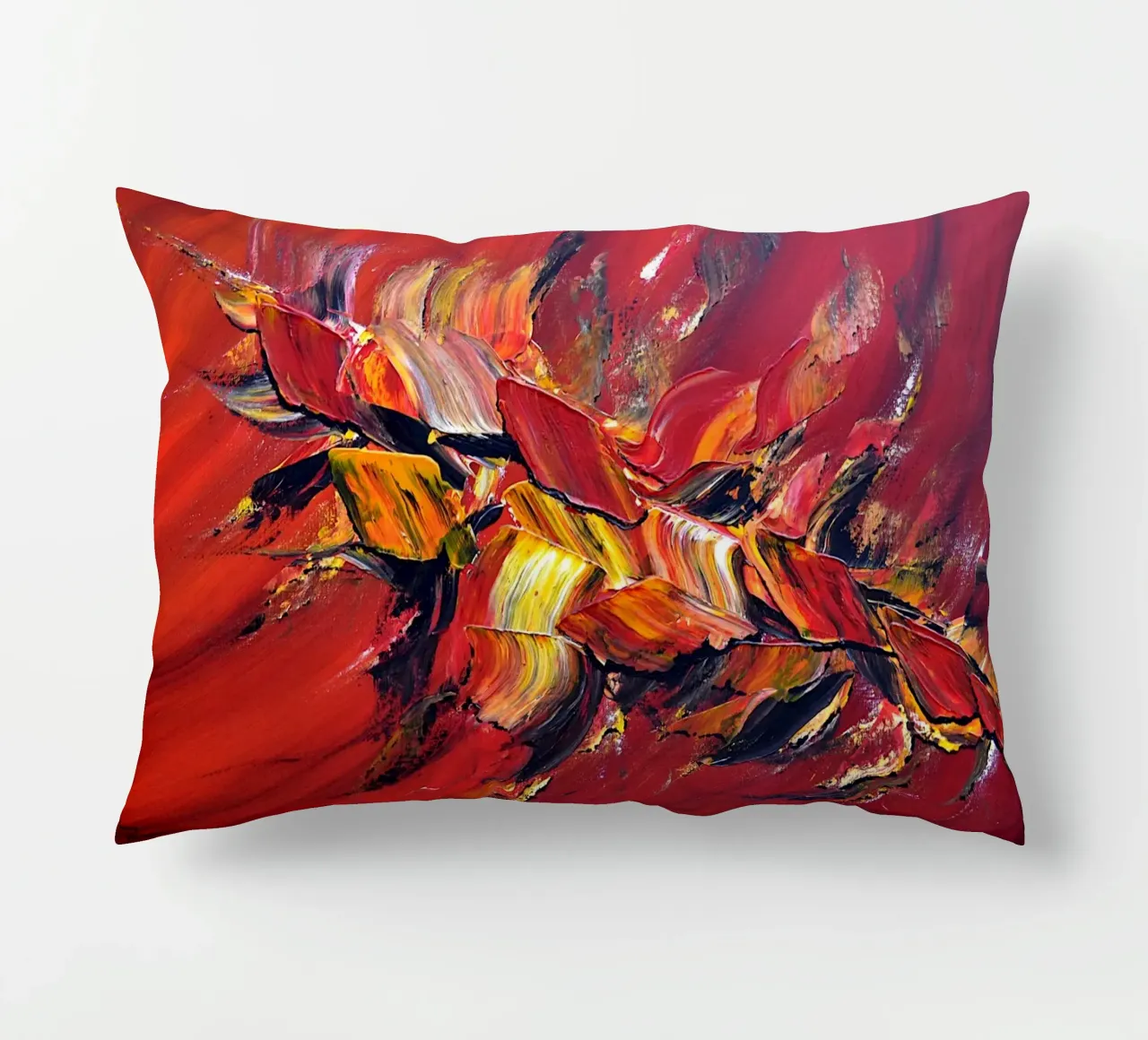 L'uccello di fuoco cuscino da Thierry Vobmann Abstract painting