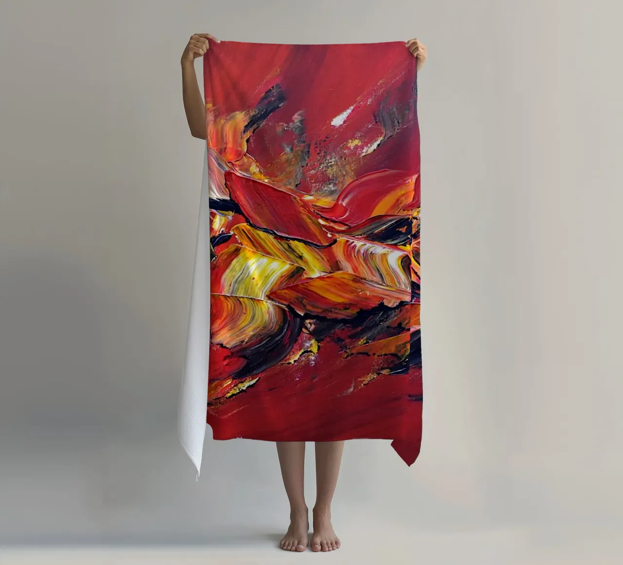 L'uccello di fuoco telo mare da Thierry Vobmann Abstract painting
