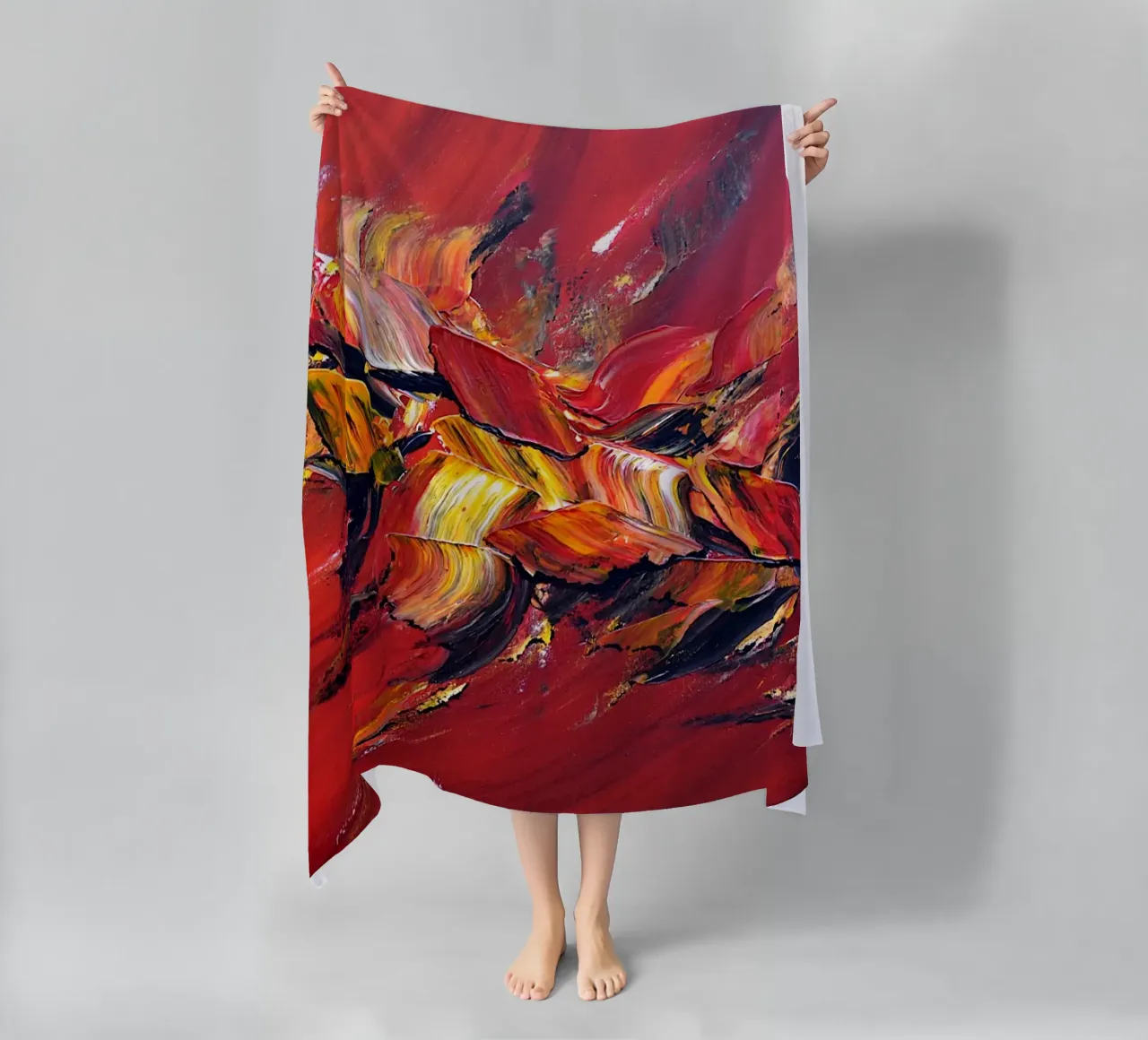 L'uccello di fuoco telo mare da Thierry Vobmann Abstract painting