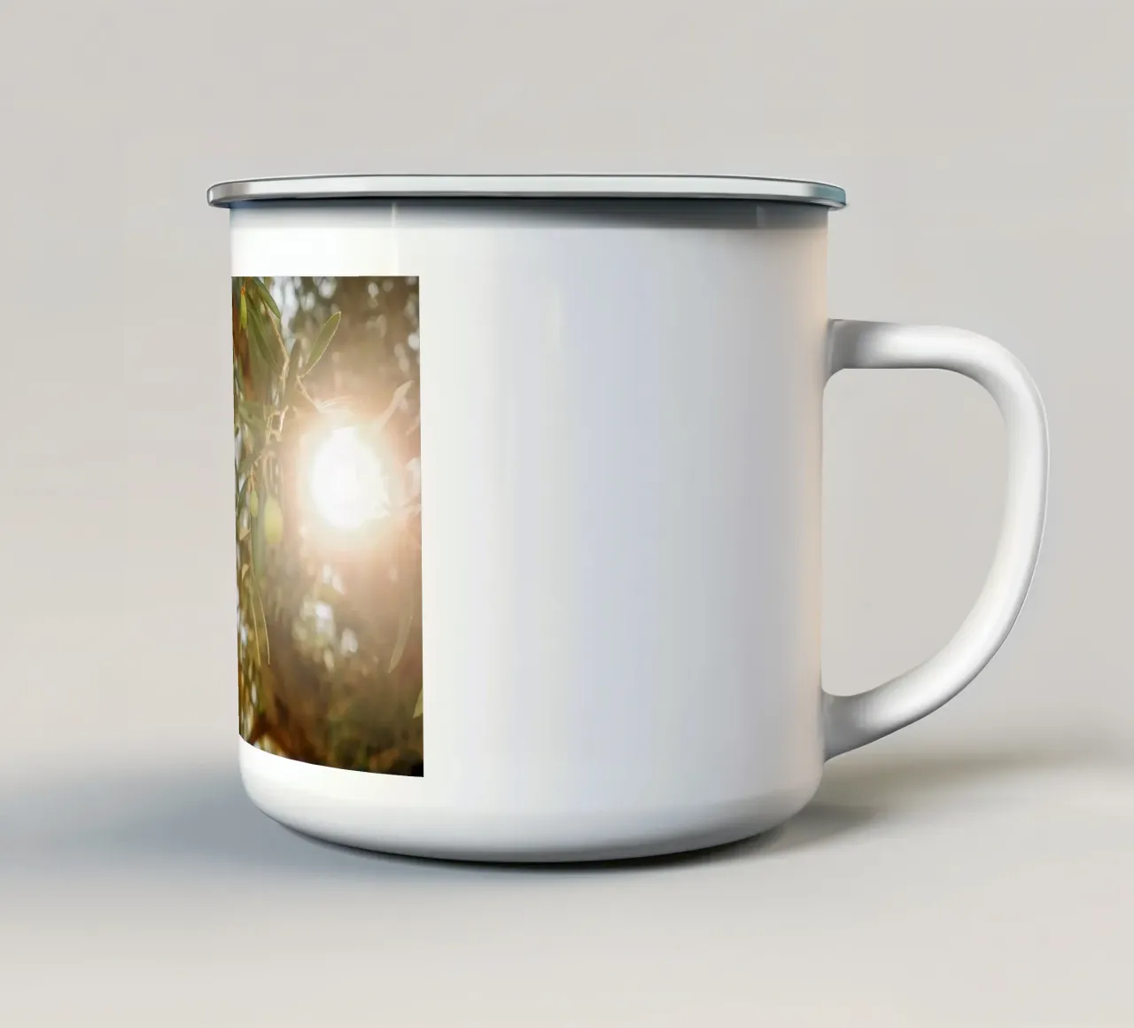 Golden Olive Tree tazza in smalto da Thilo Grøsch