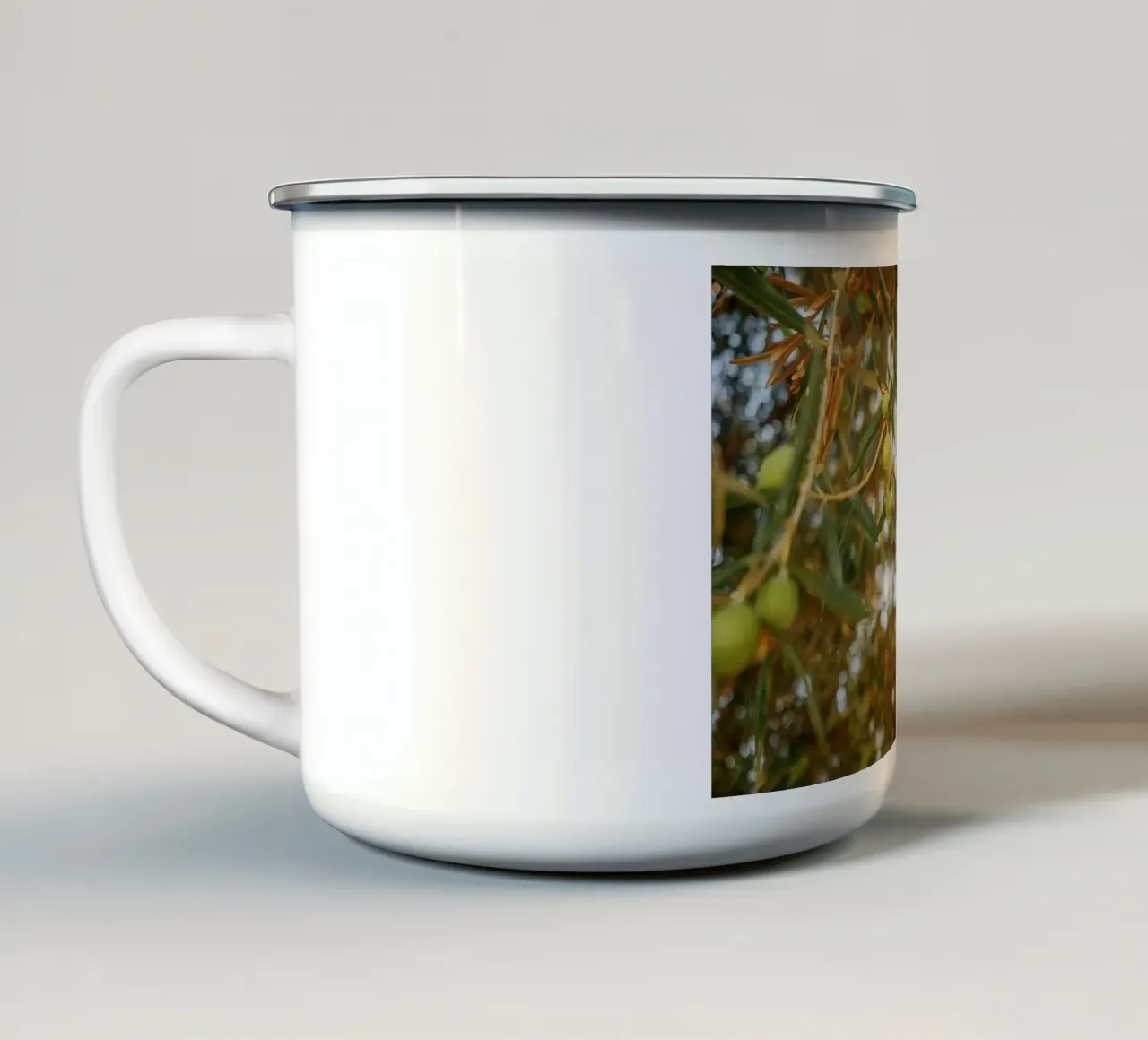 Golden Olive Tree tazza in smalto da Thilo Grøsch