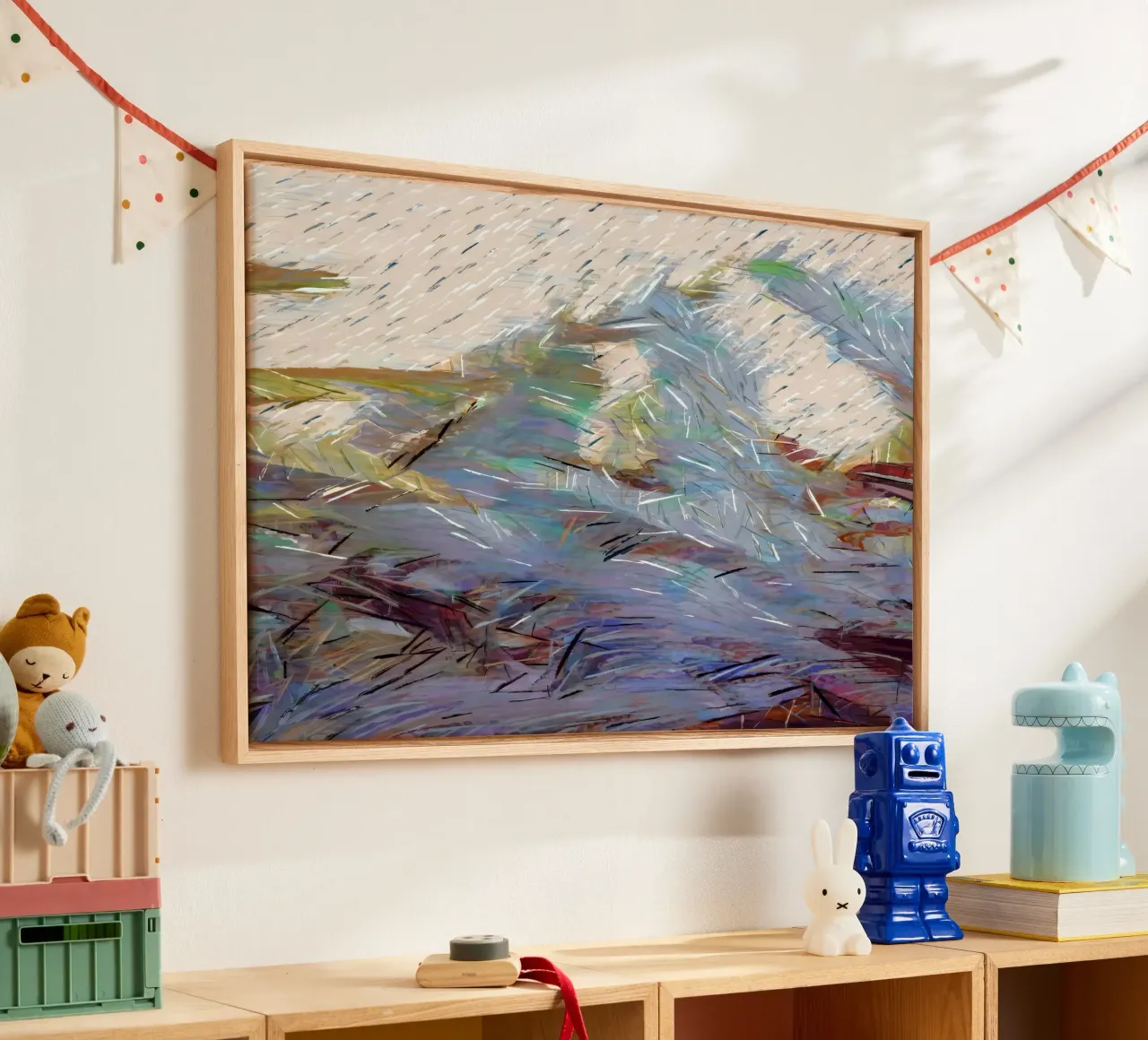 Beyond The Forest canvas with Floater frame by 83oranges