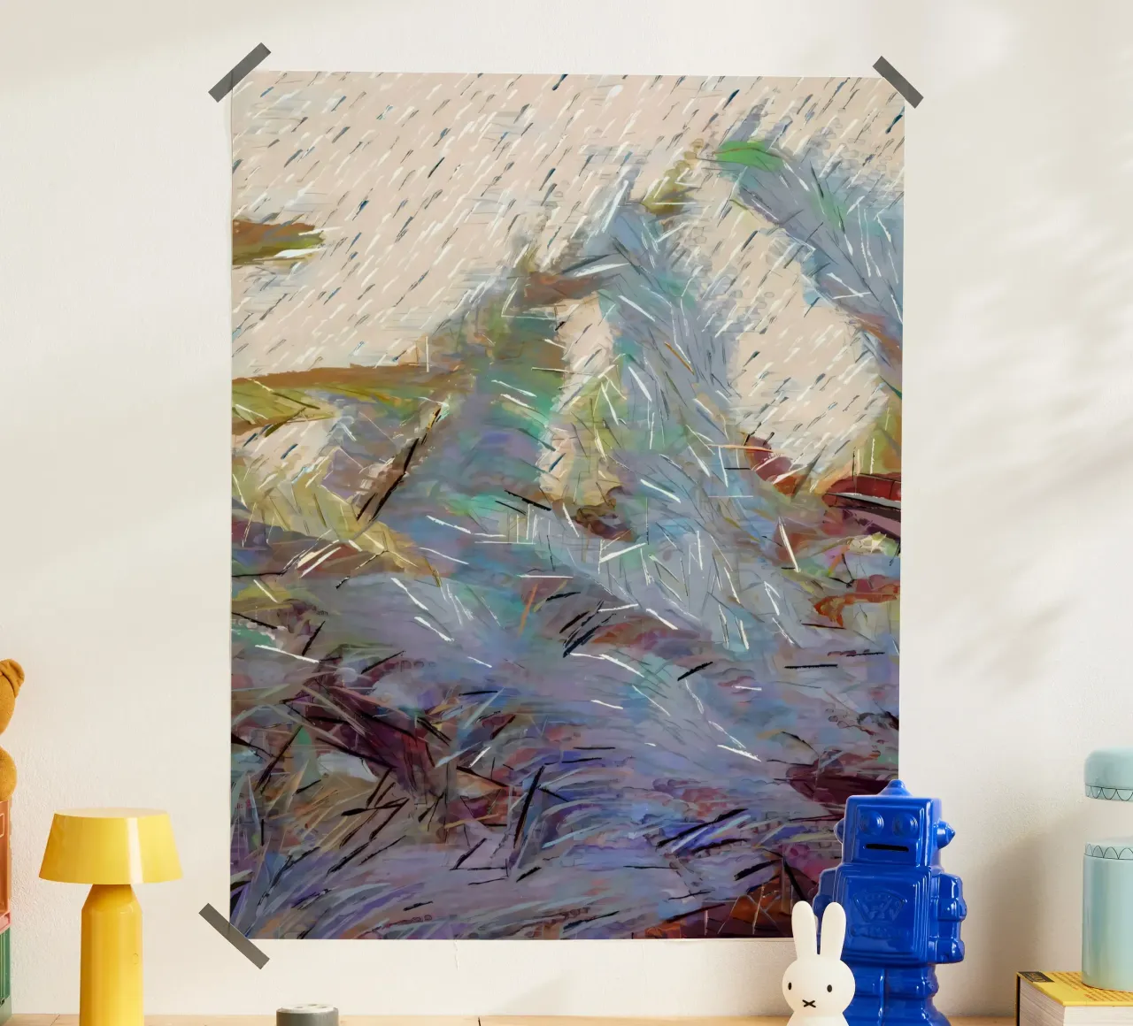 Oltre la foresta poster con telaio in legno da 83oranges