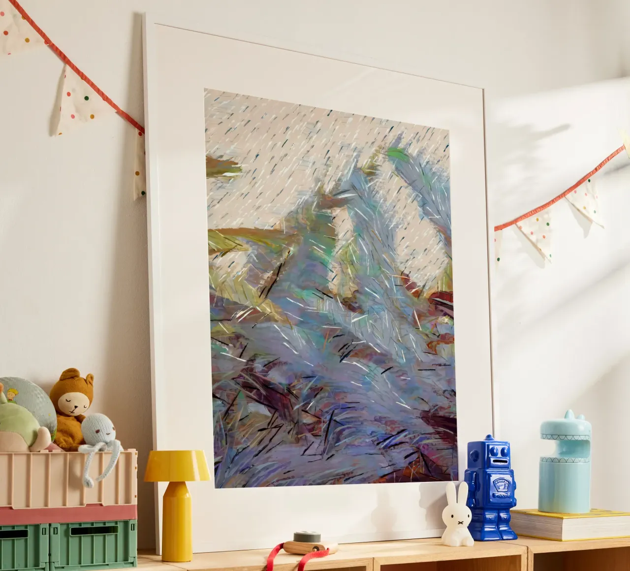 Oltre la foresta poster con telaio in legno da 83oranges