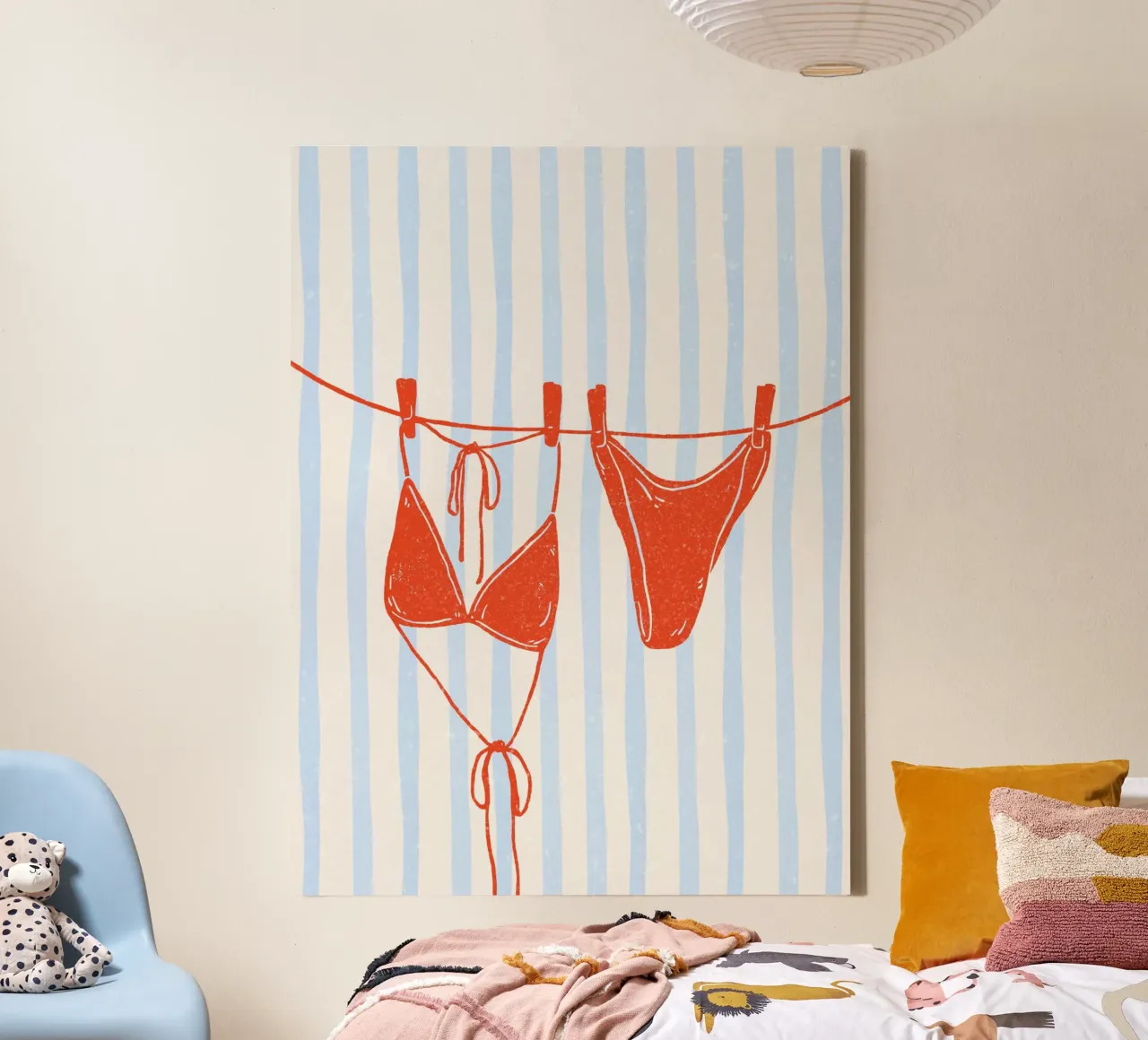 Laundry tela con Cornice a cassetta da PinkCandyWalls