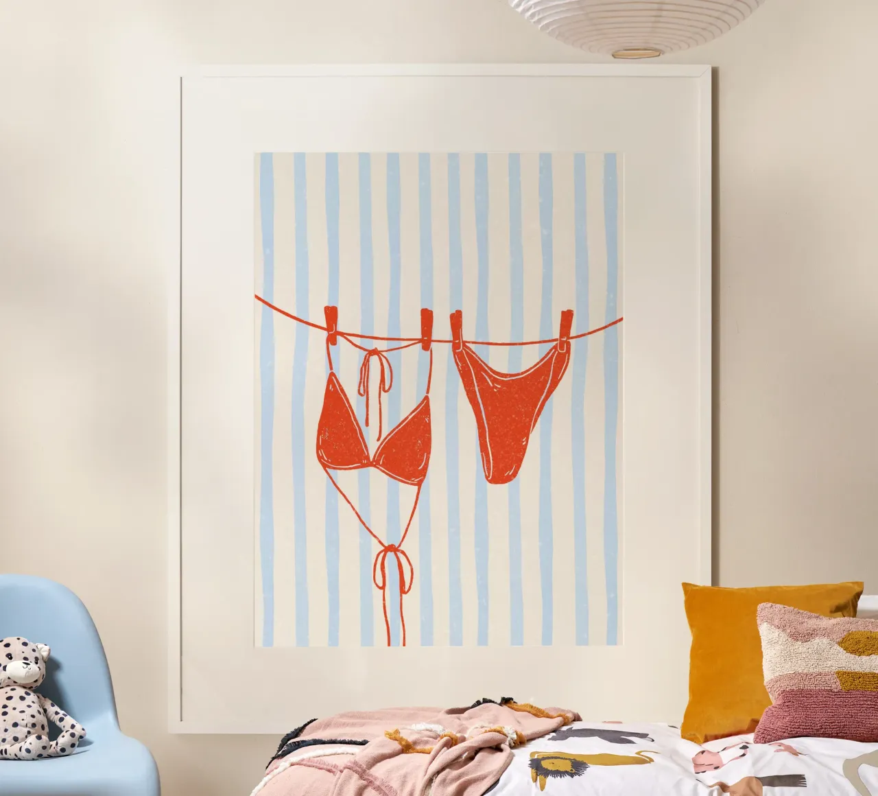 Laundry poster con telaio in alluminio da PinkCandyWalls
