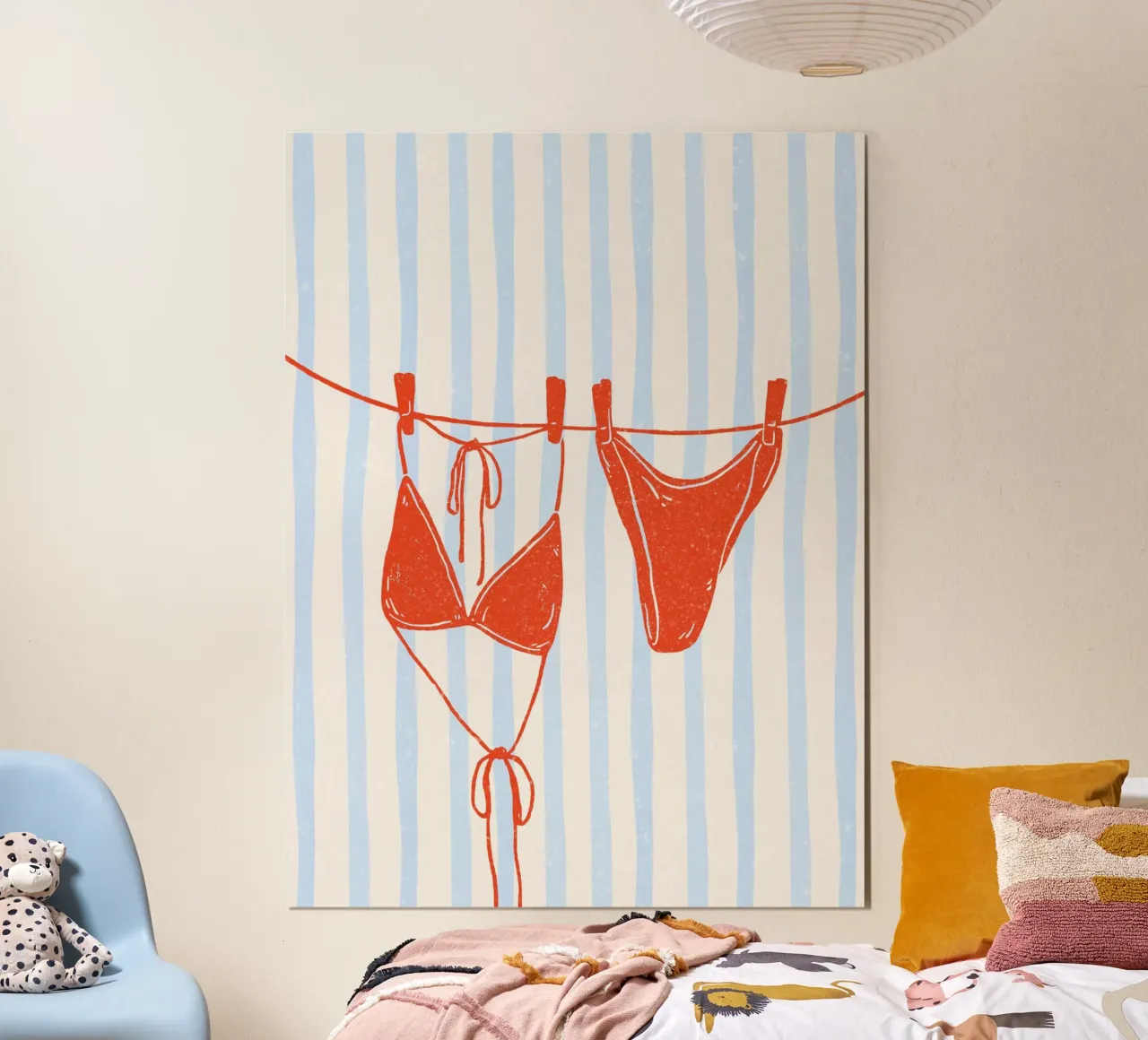 Laundry poster con telaio in alluminio da PinkCandyWalls