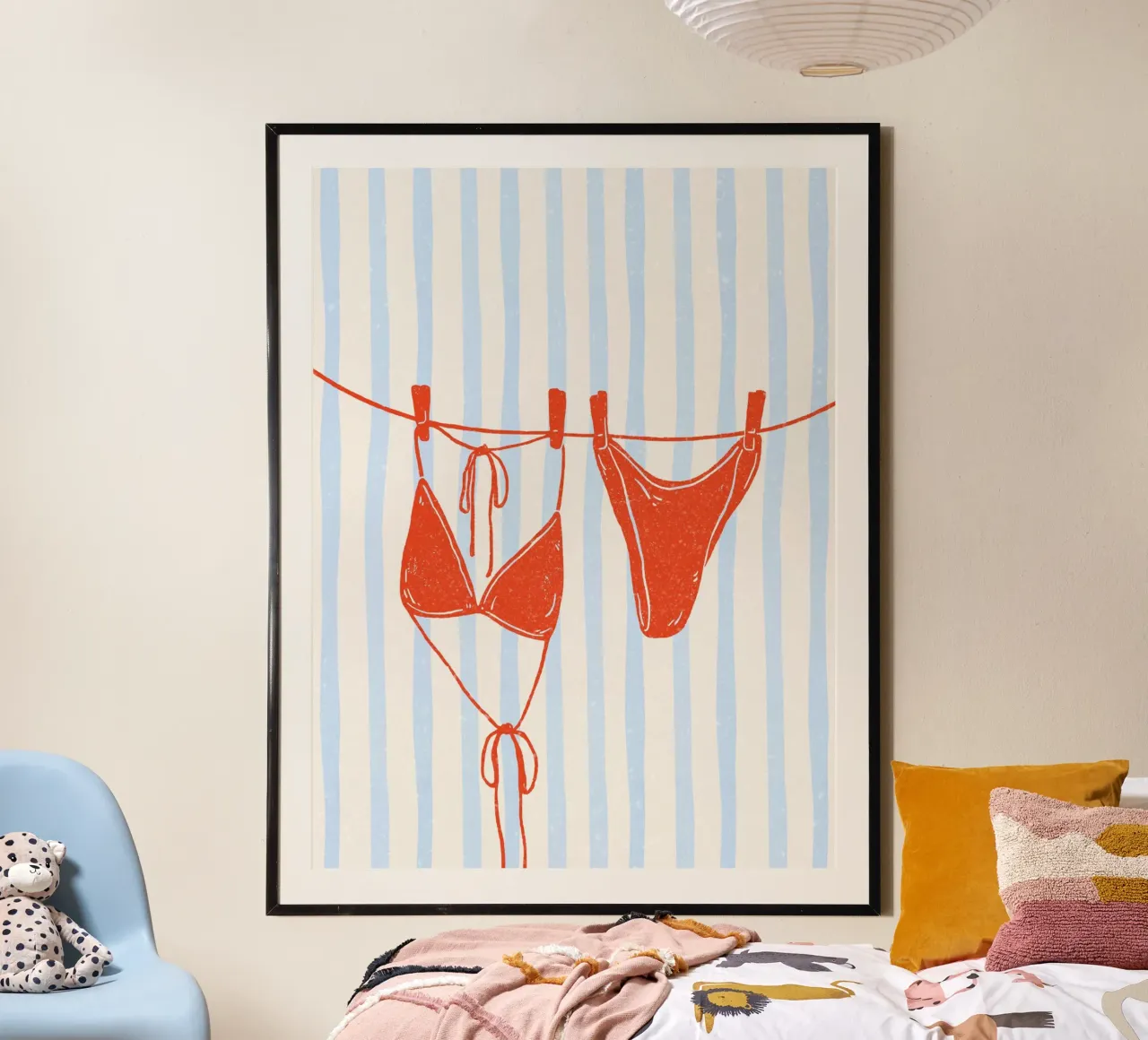 Laundry poster con telaio in alluminio da PinkCandyWalls