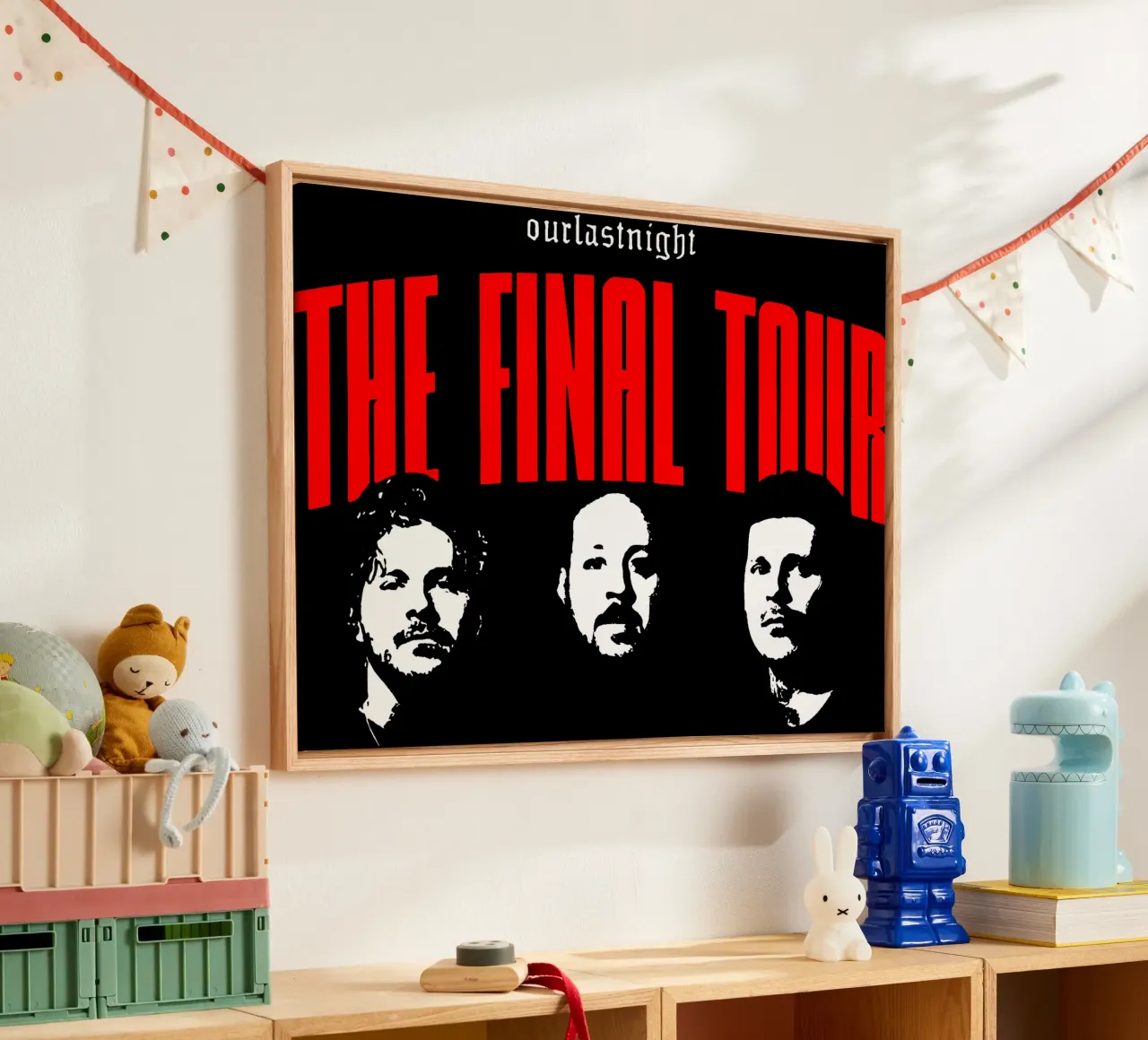 Maglietta classica The Final Tour tela con Cornice a cassetta da bloodstreetmagazine
