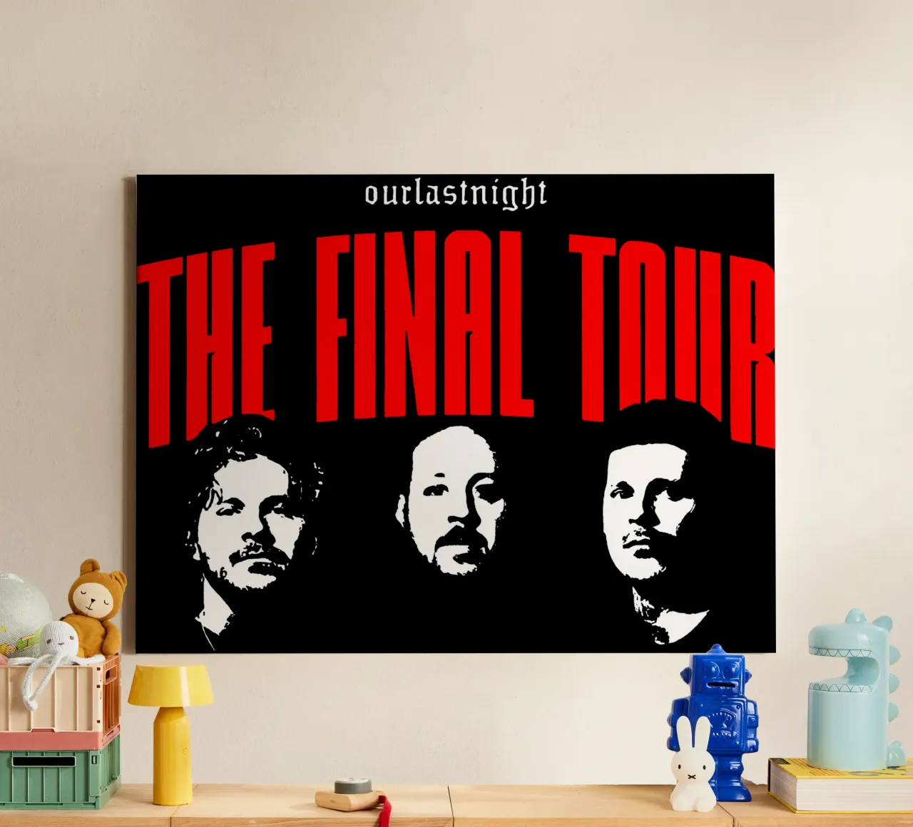 Maglietta classica The Final Tour tela con Cornice a cassetta da bloodstreetmagazine