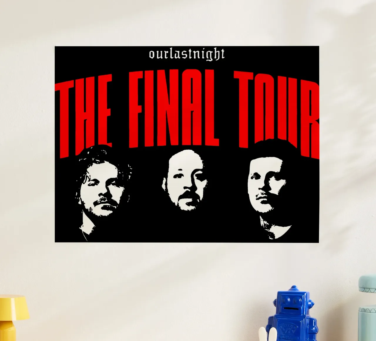 Maglietta classica The Final Tour poster con telaio in alluminio da bloodstreetmagazine