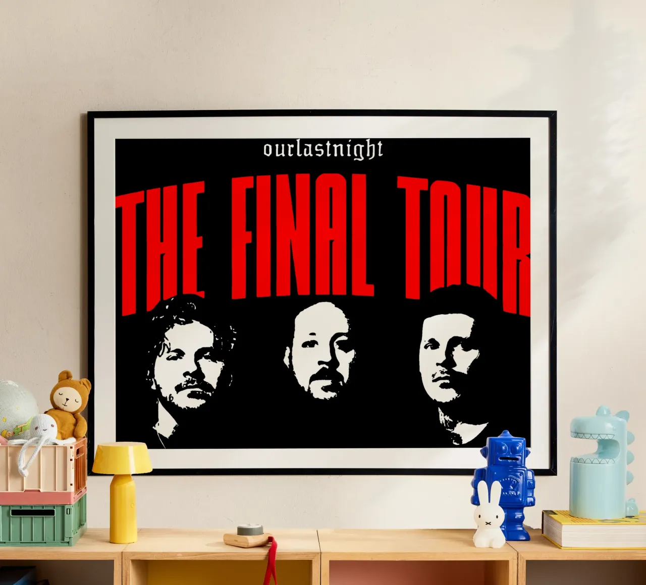 Maglietta classica The Final Tour poster con telaio in alluminio da bloodstreetmagazine