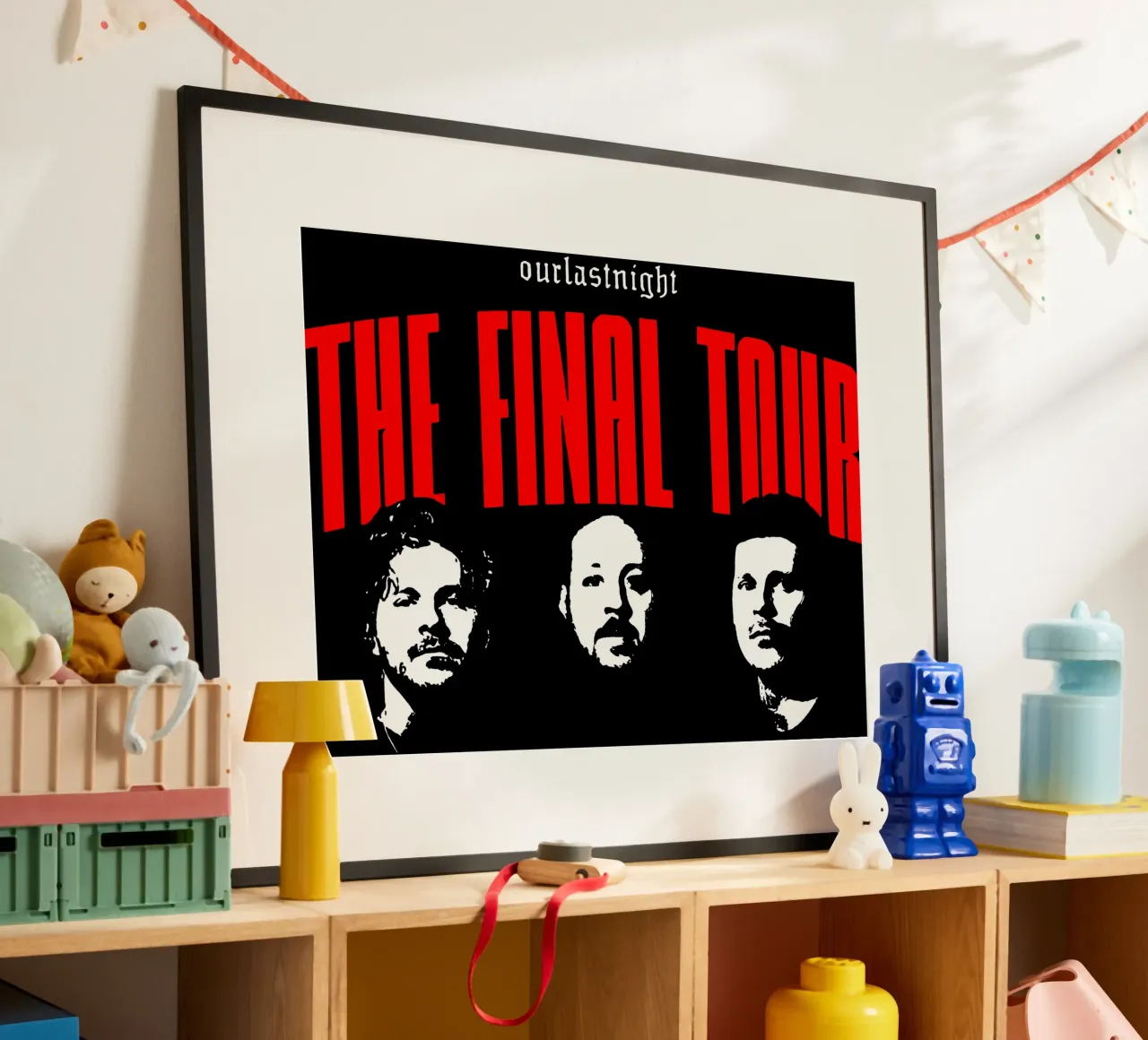 Maglietta classica The Final Tour poster con telaio in alluminio da bloodstreetmagazine