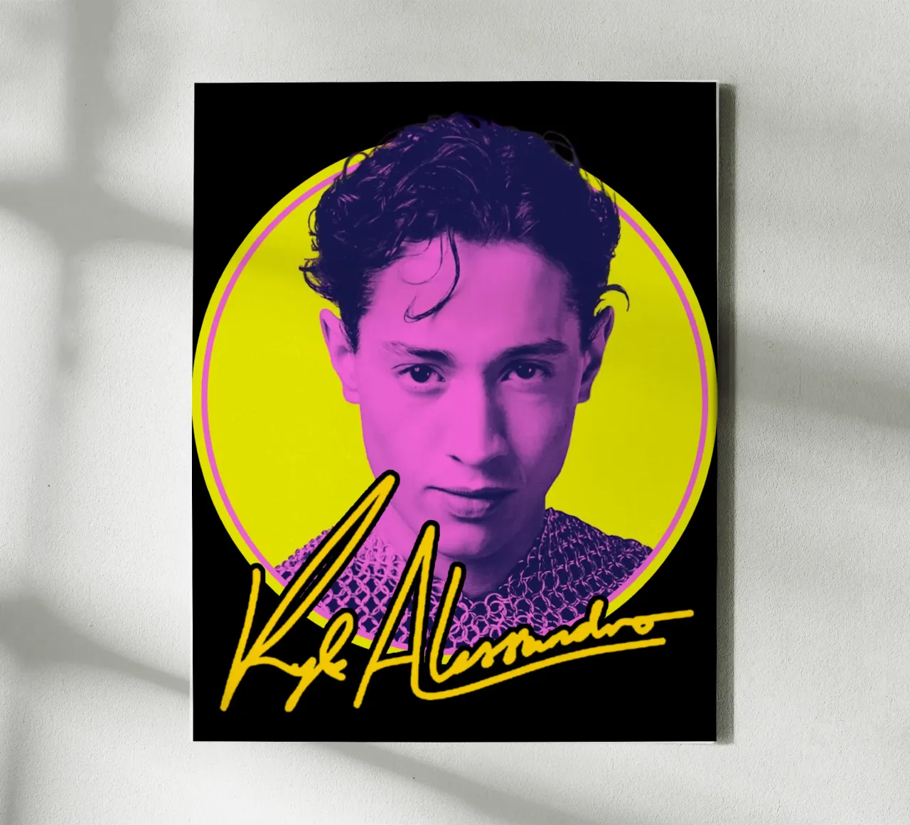 Vintage Style Kyle Alessandro Pop canvas with Floater frame by skurtow