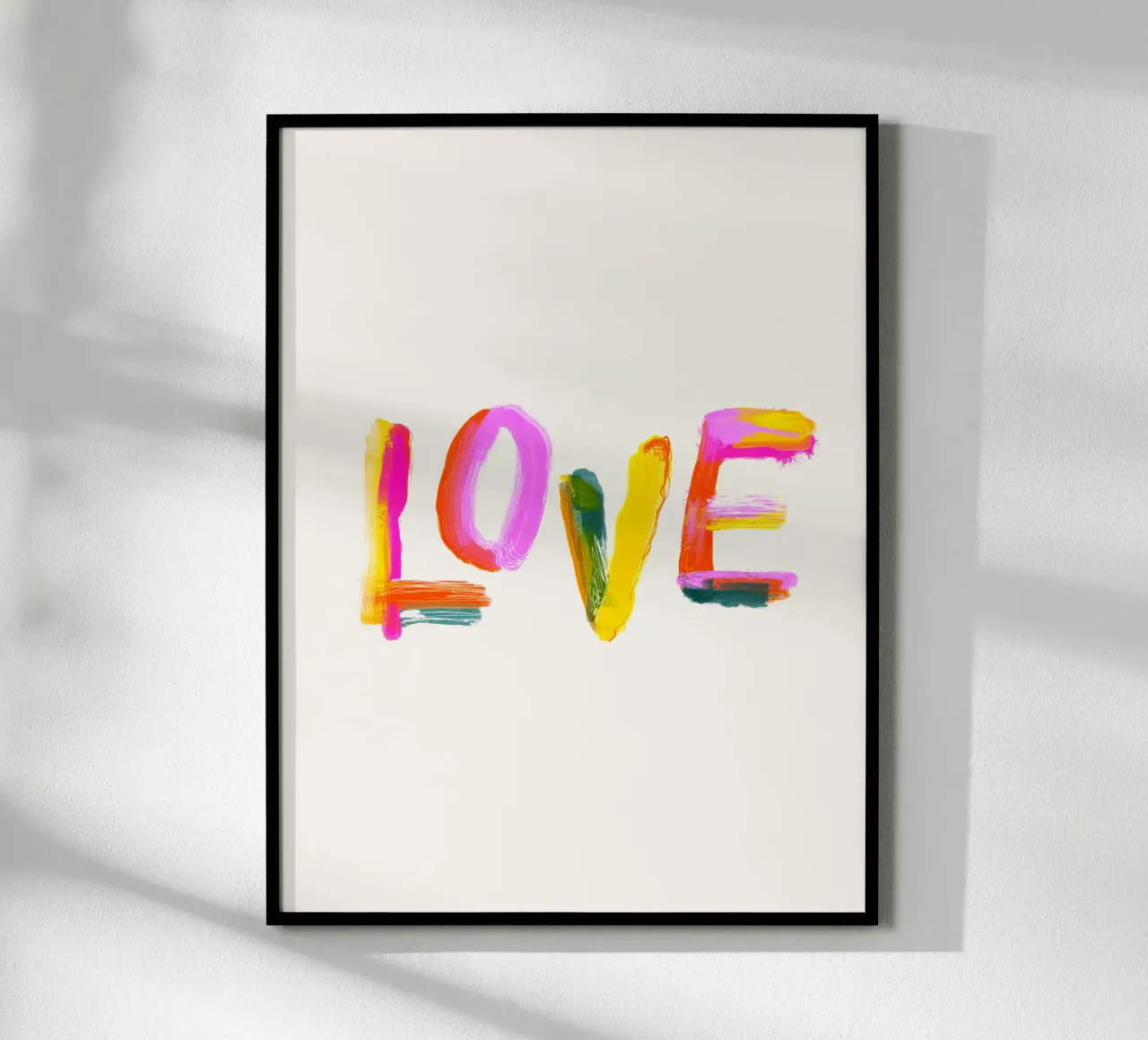 L'amore poster con telaio in plastica da Giggly Colors