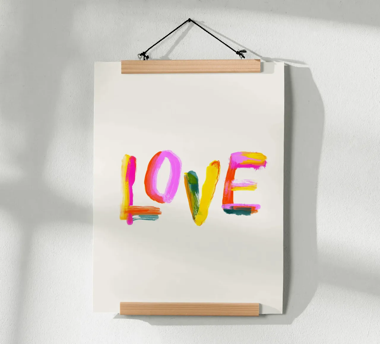 L'amore poster con telaio in plastica da Giggly Colors