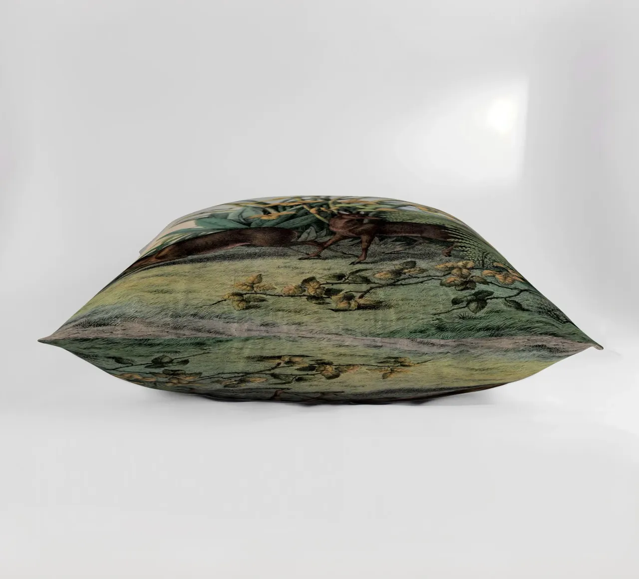 Vintage Kolb 9 Tafel 16 Moschusthier cuscino da Vintage Print Collection