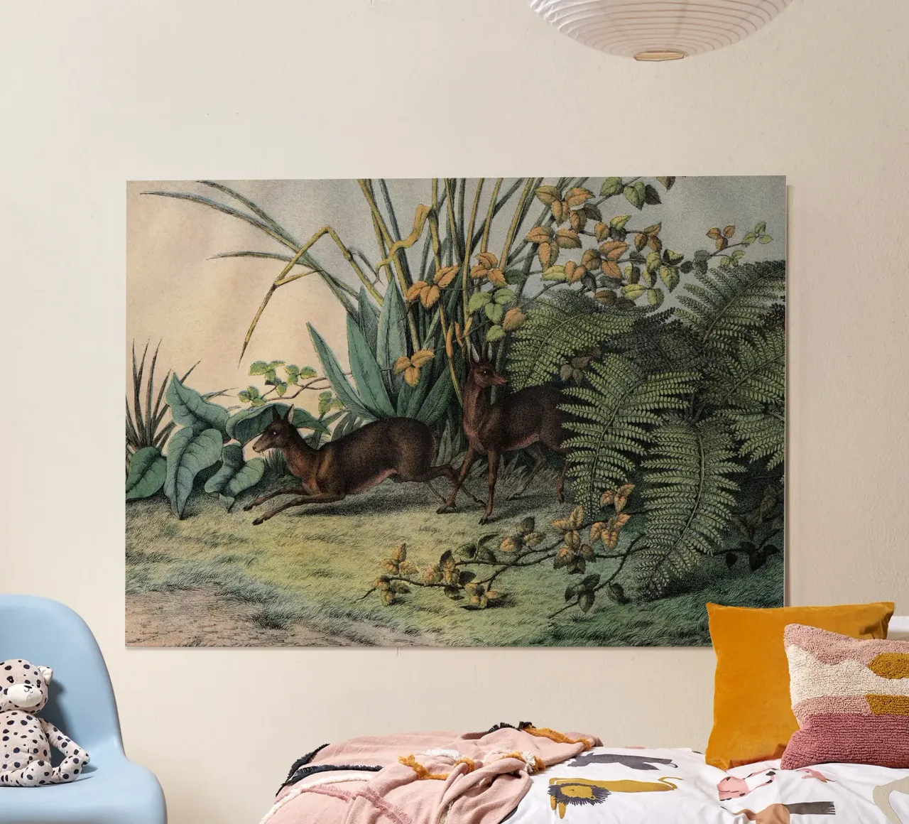 Vintage Kolb 9 Tafel 16 Moschusthier poster con telaio in plastica da Vintage Print Collection