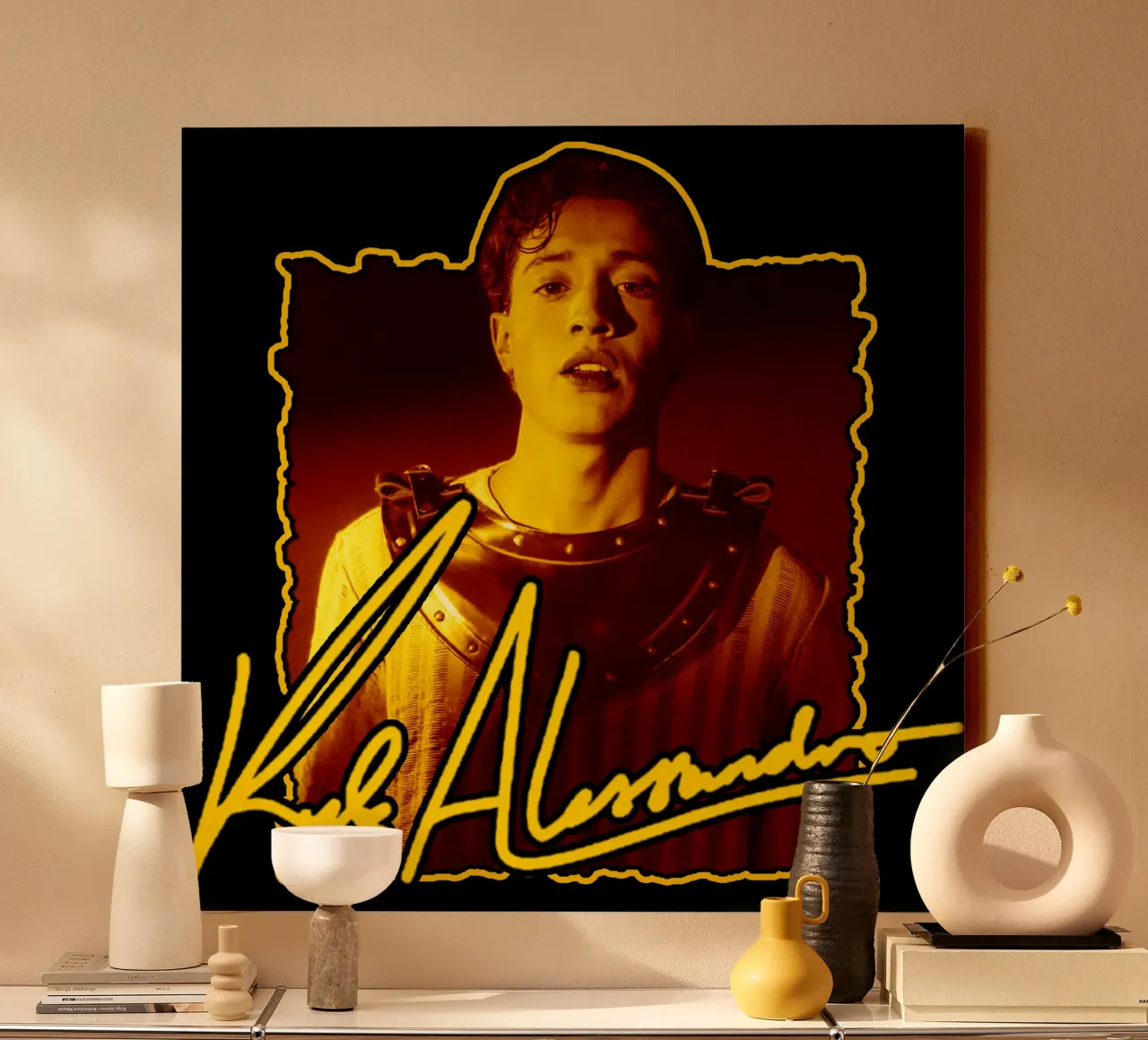 Pop Kyle Alessandro canvas with Floater frame by skurtow