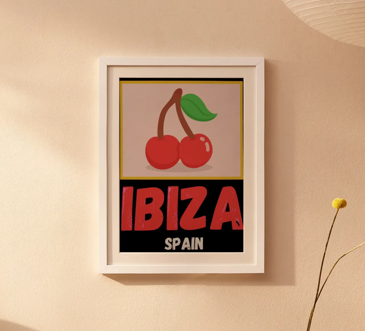 Ibiza Spagna Battito delle Baleari poster da sophielouise.designs
