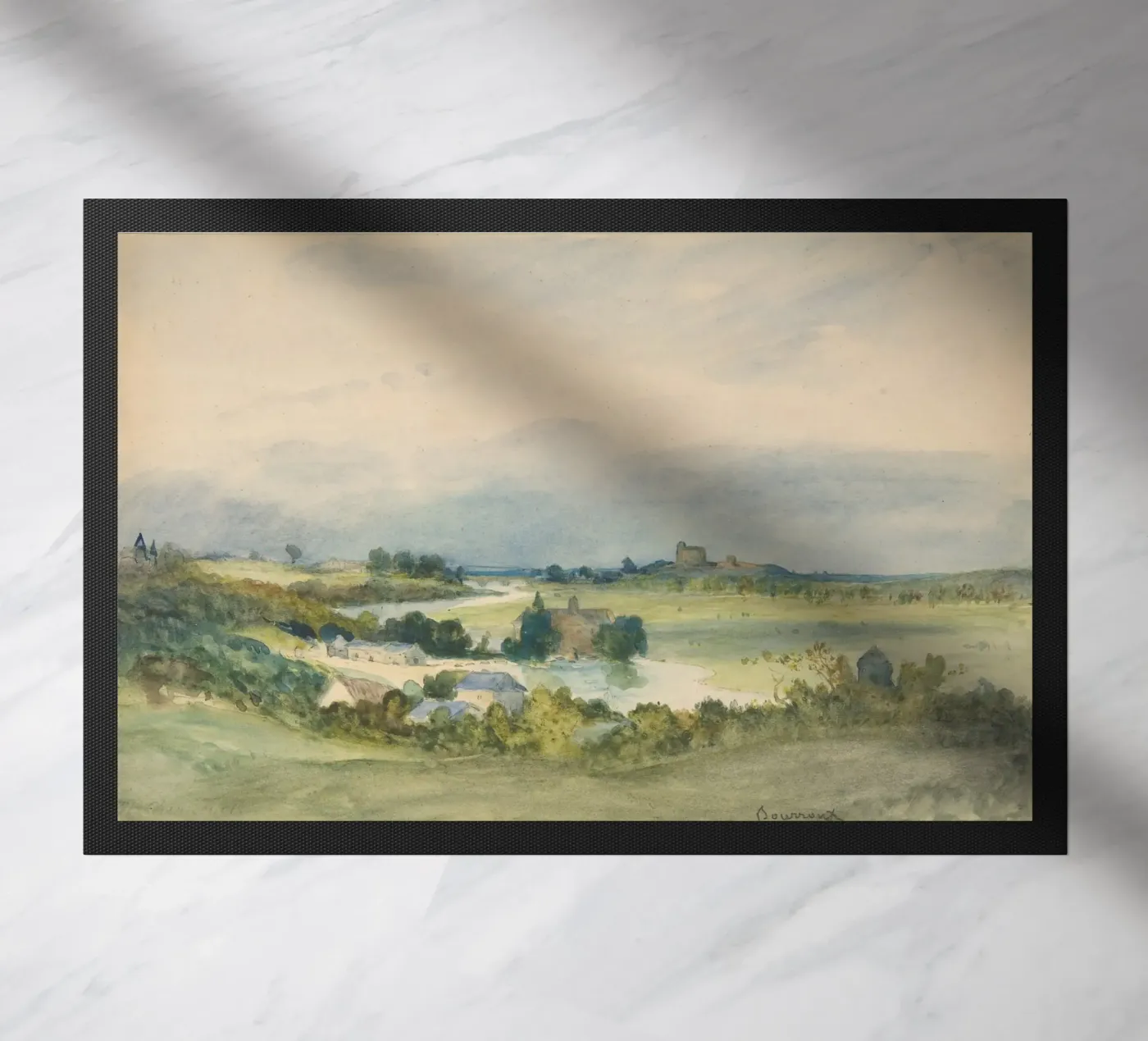 Extensive landscape deurmat van vintageshop