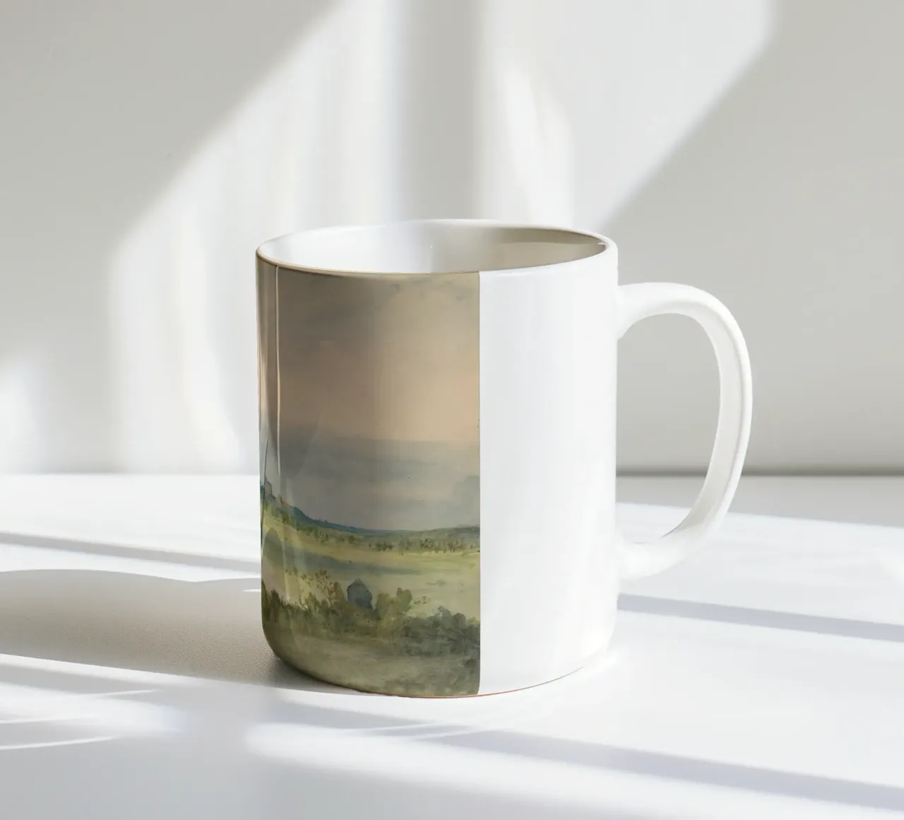 Extensive landscape tazza in ceramica da vintageshop