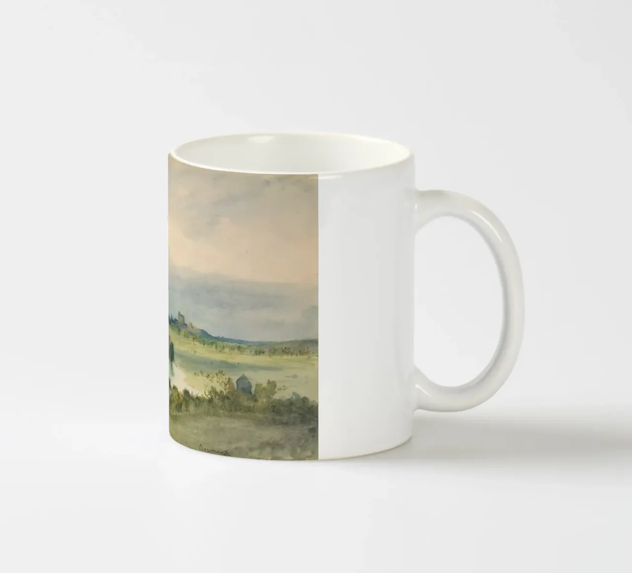 Extensive landscape tazza in ceramica da vintageshop
