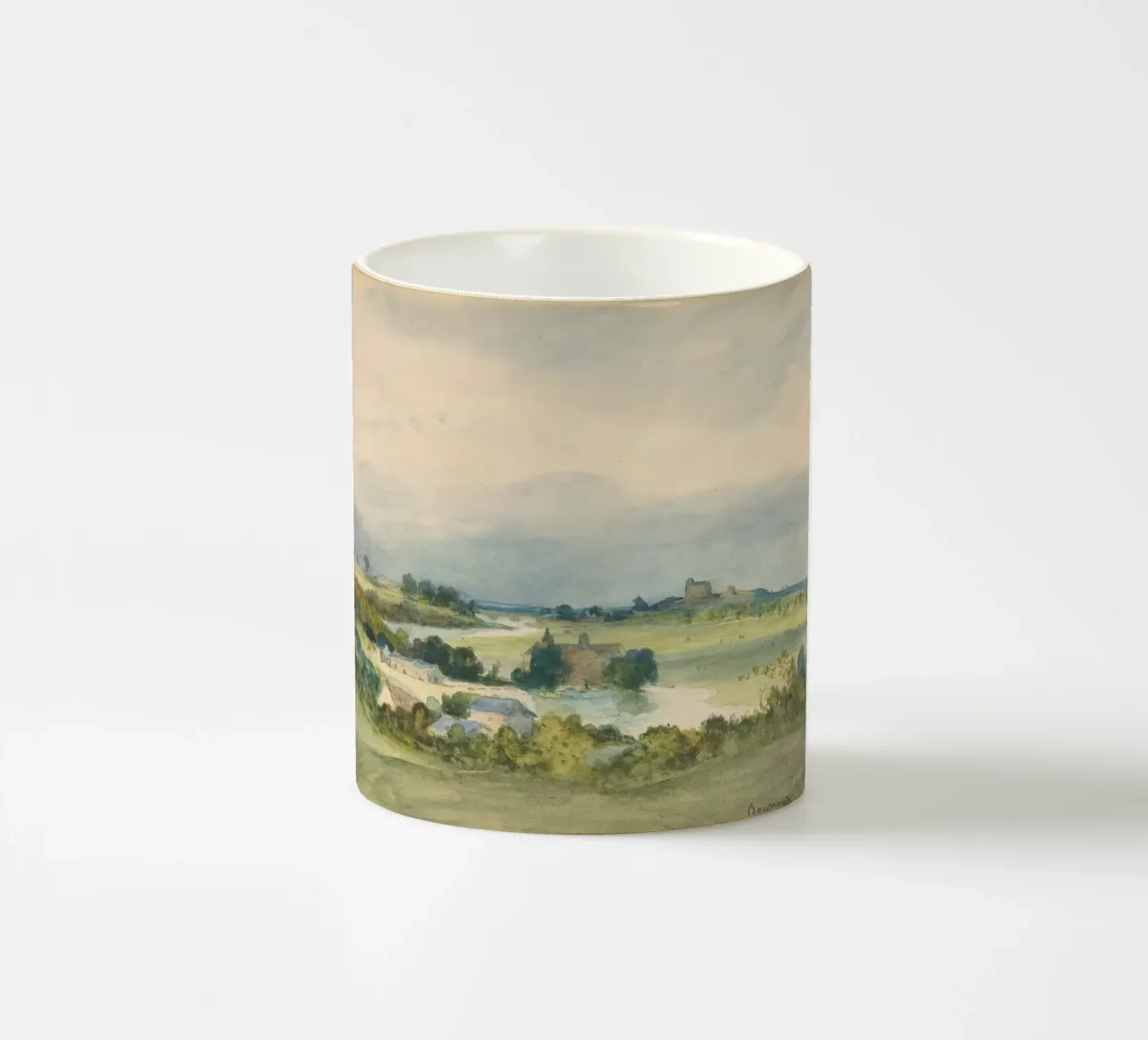 Extensive landscape tazza in ceramica da vintageshop