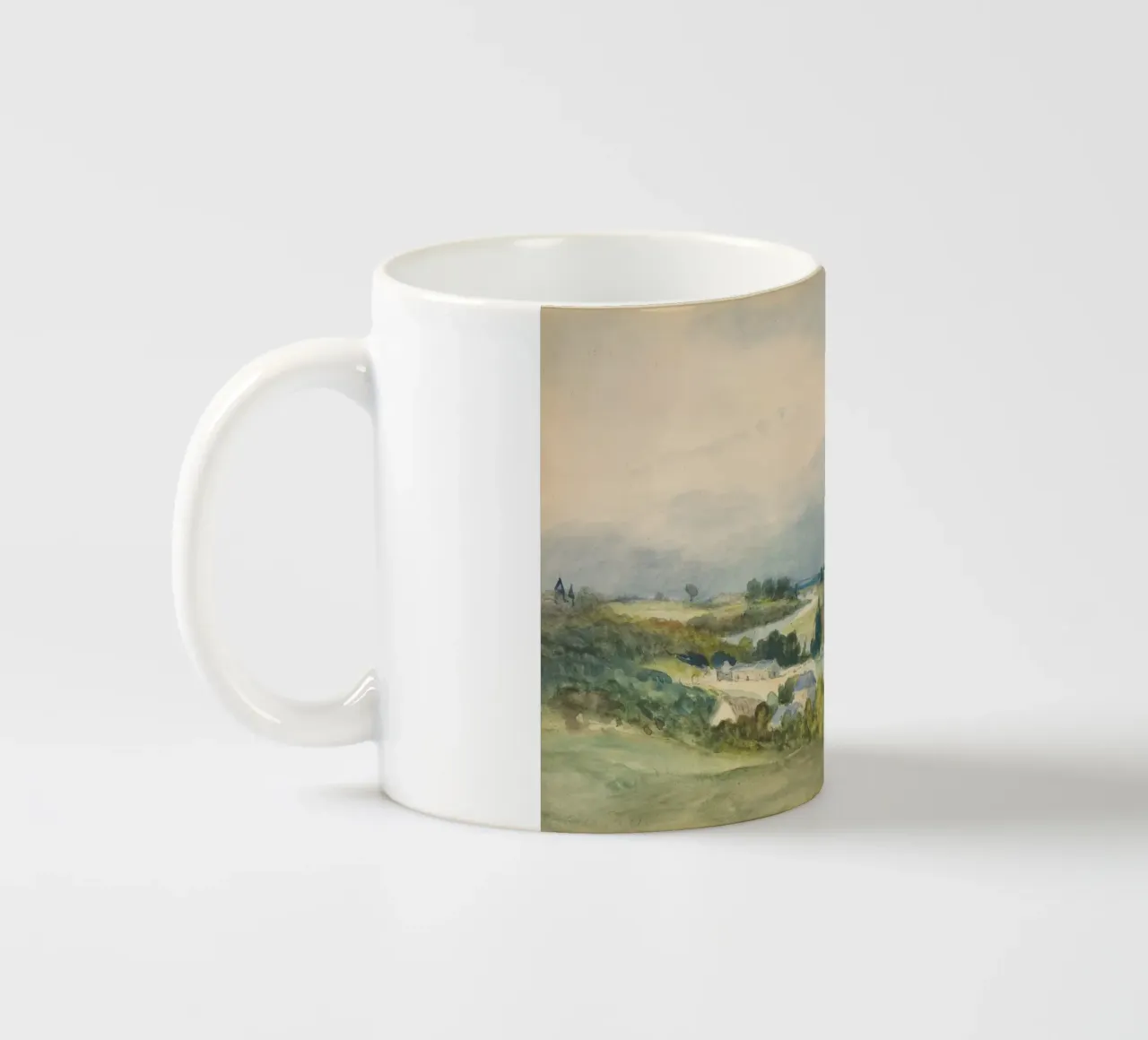 Extensive landscape tazza in ceramica da vintageshop