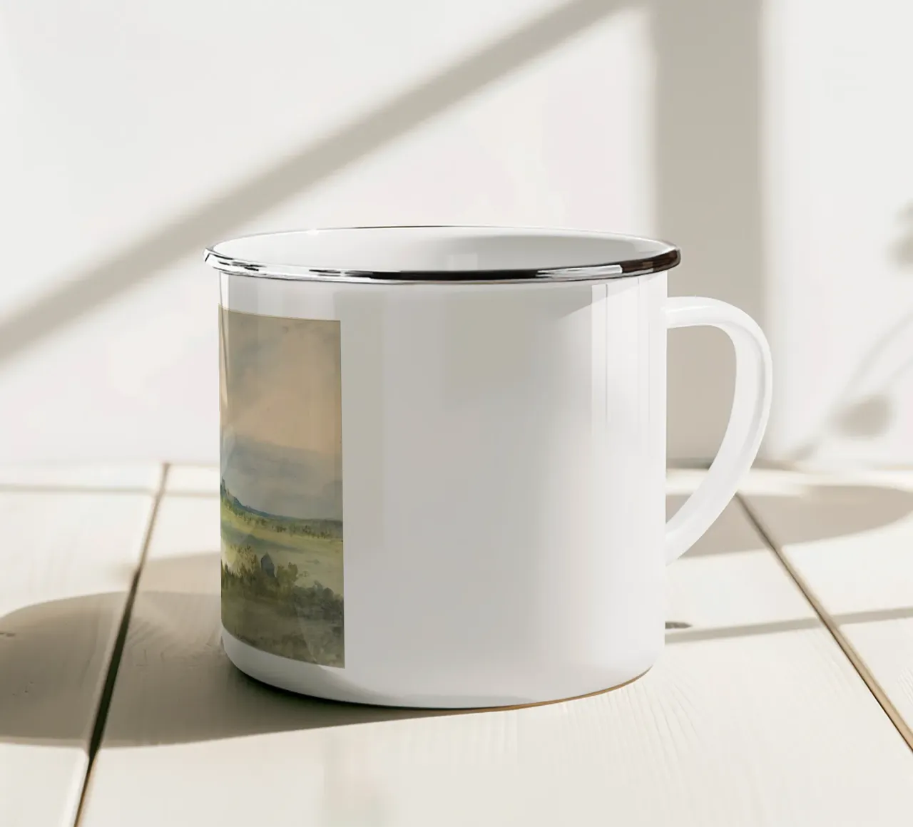 Extensive landscape tazza in smalto da vintageshop
