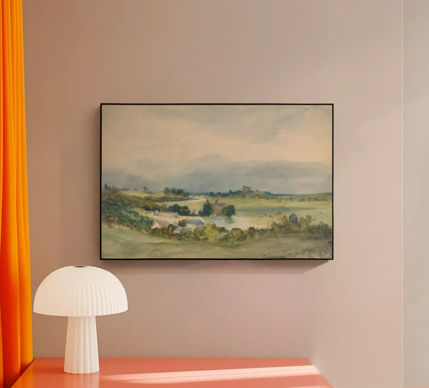 Extensive landscape acryl van vintageshop